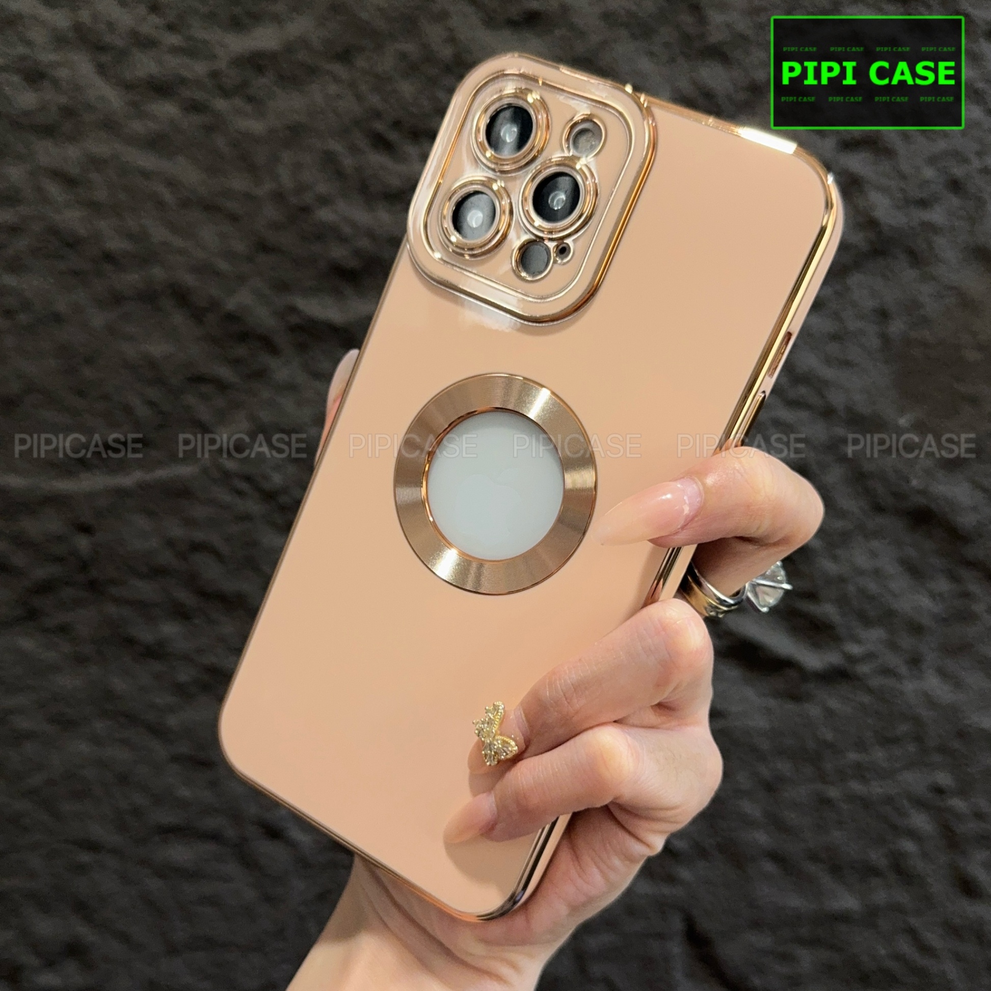 Ốp Lưng iPhone 12 Pro Max - Pandora - Vàng Hồng 2