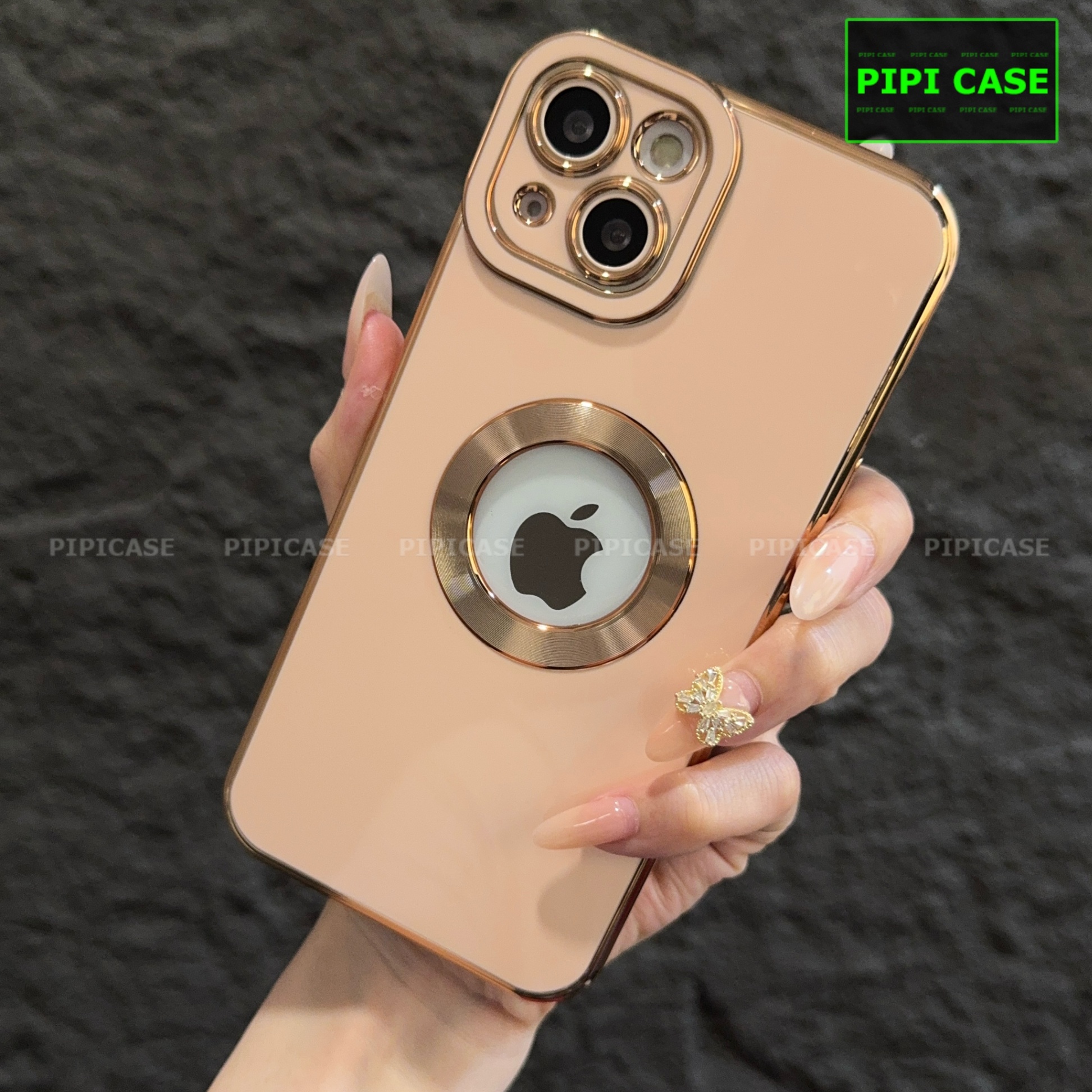 Ốp Lưng iPhone 13 - Pandora - Vàng Hồng 2