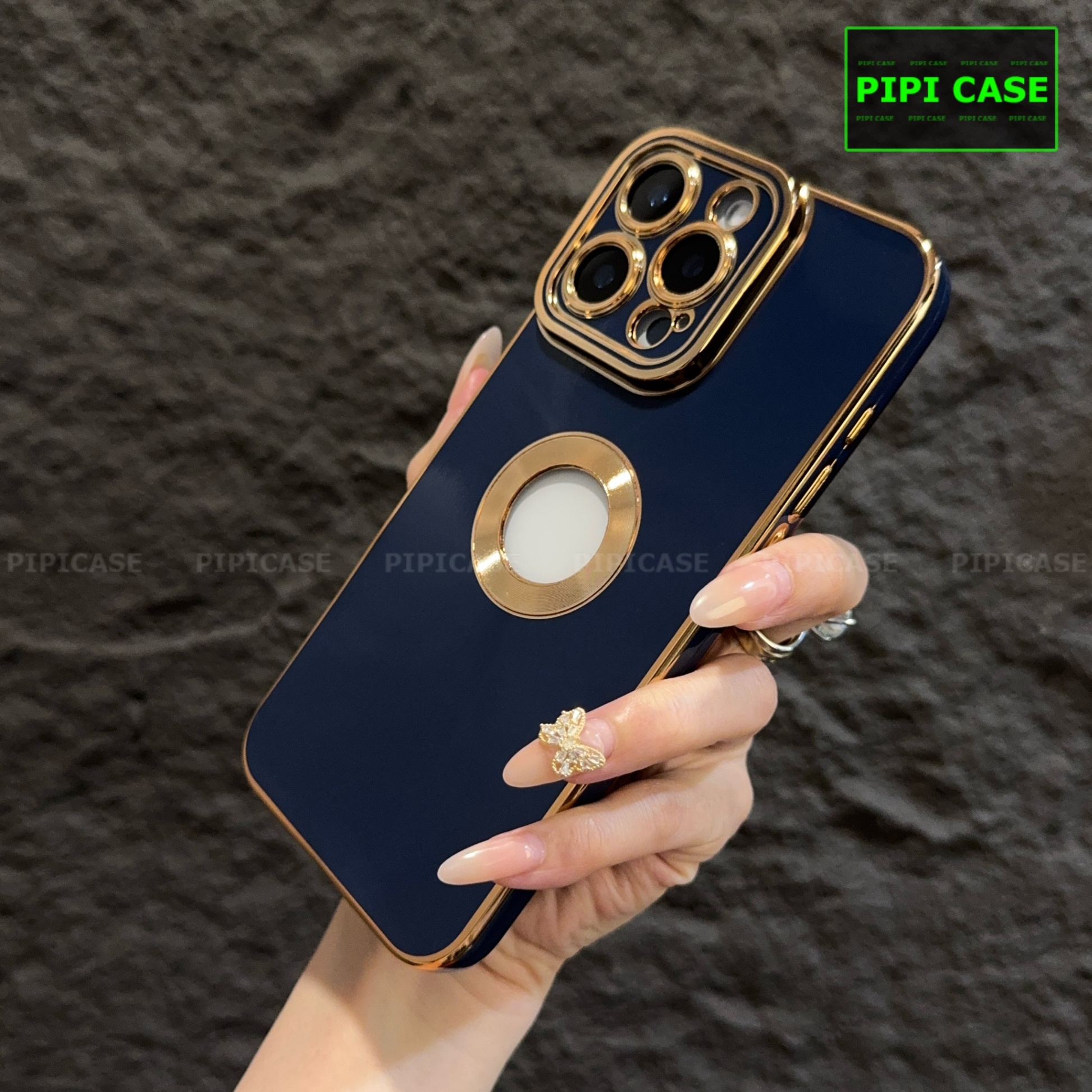 Ốp Lưng iPhone 15 Pro Max - Pandora - Xanh Dương