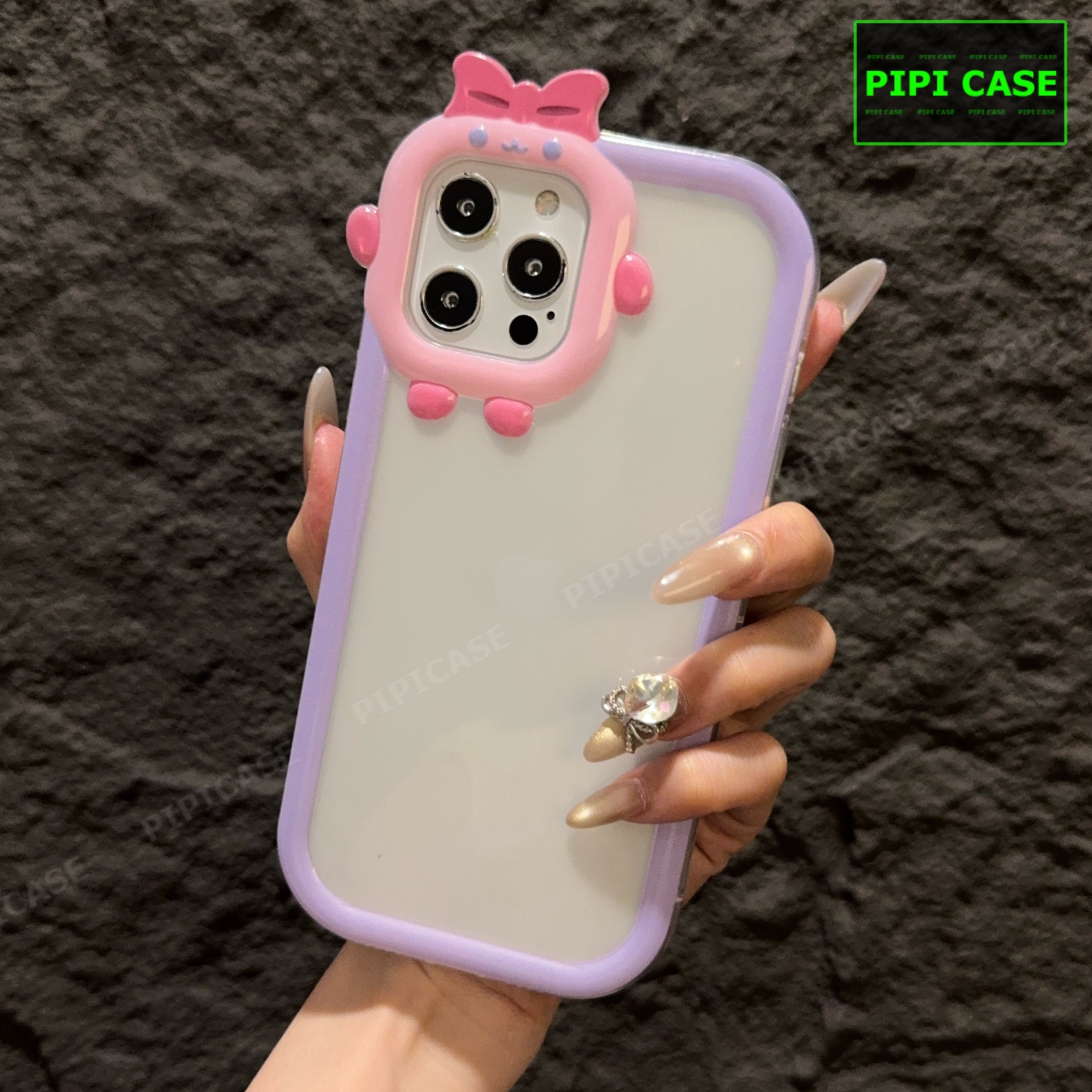 Ốp Lưng iPhone 12 Pro Max - Chic Cute - Tím