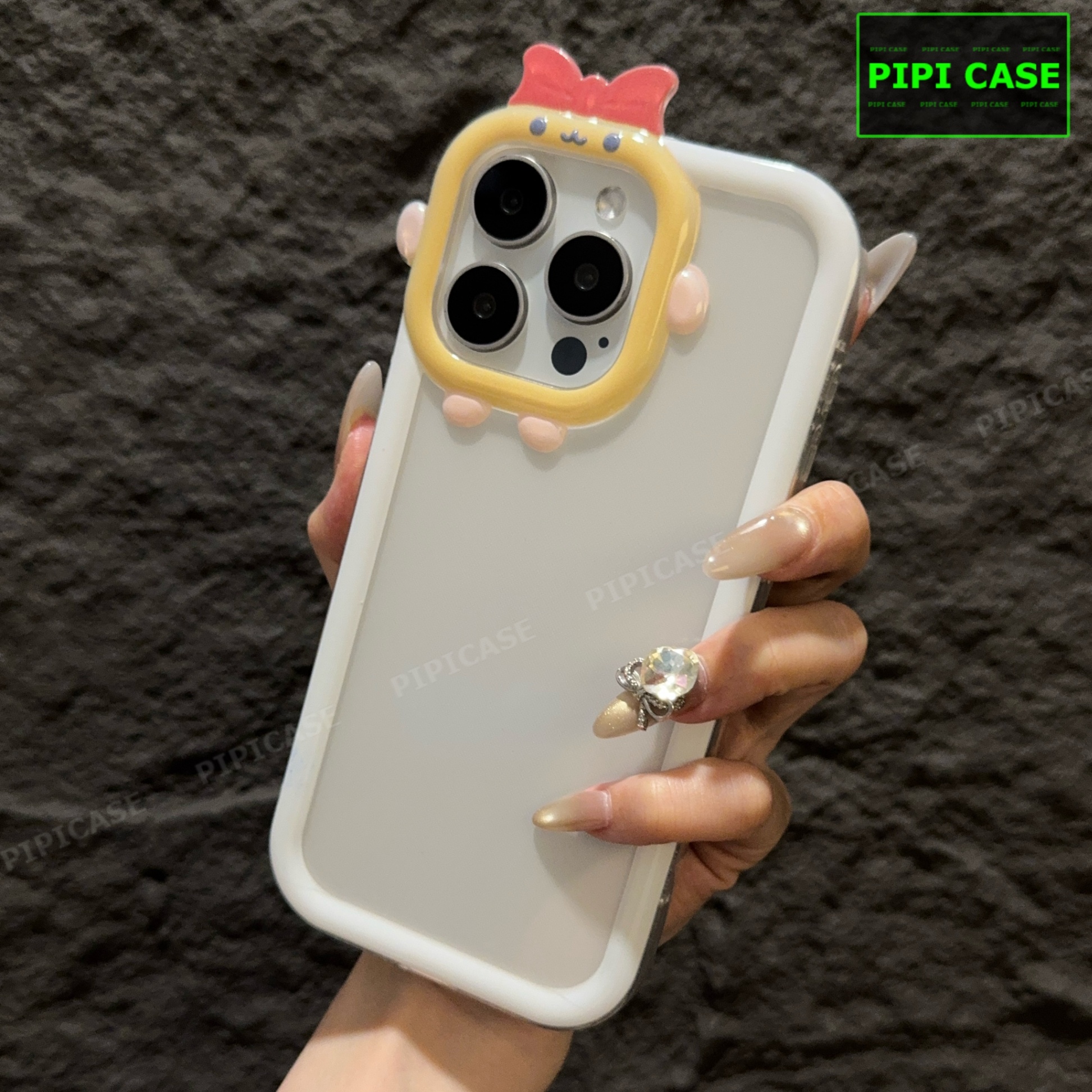 Ốp Lưng iPhone 15 Pro Max - Chic Cute - Trắng
