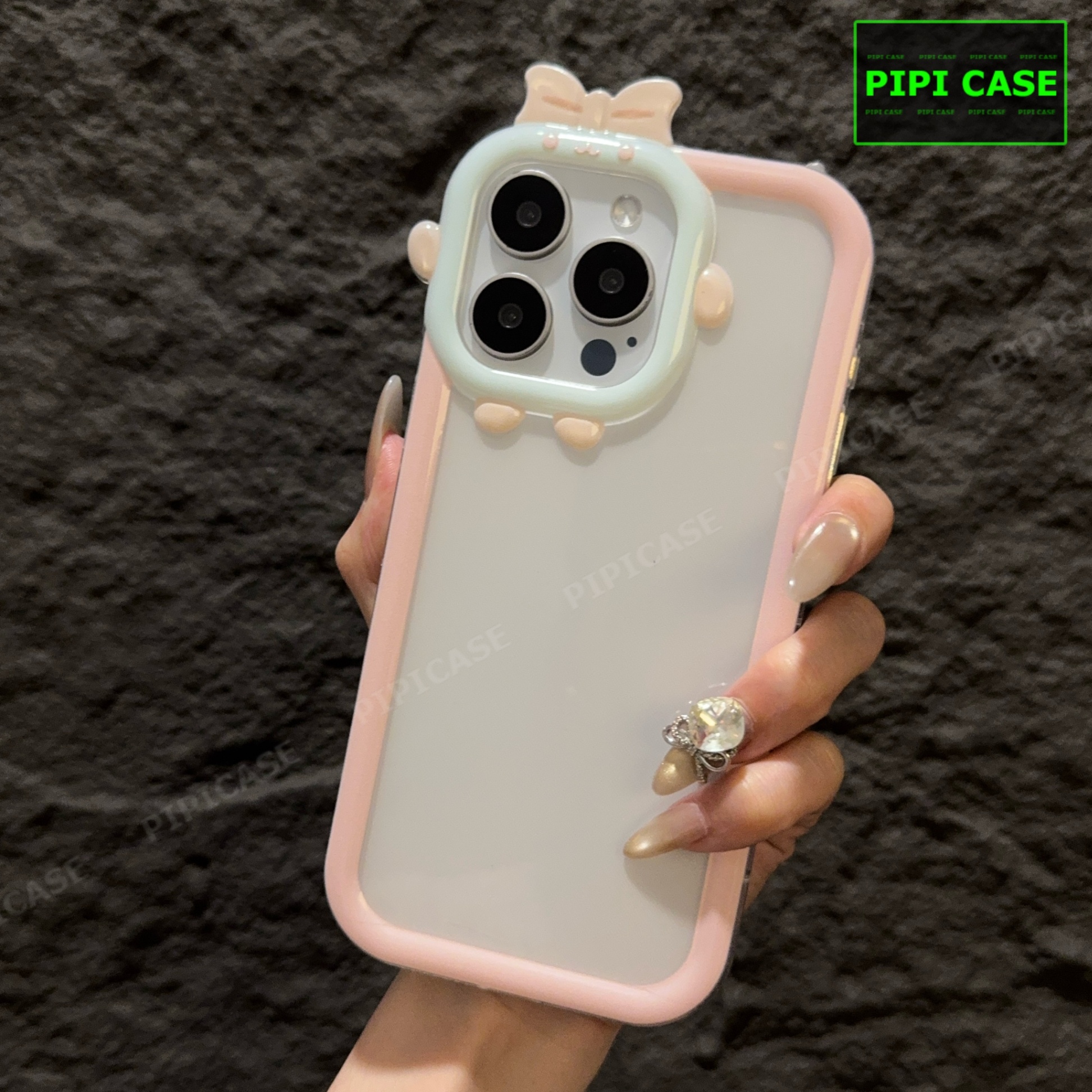 Ốp Lưng iPhone 15 Pro Max - Chic Cute - Hồng
