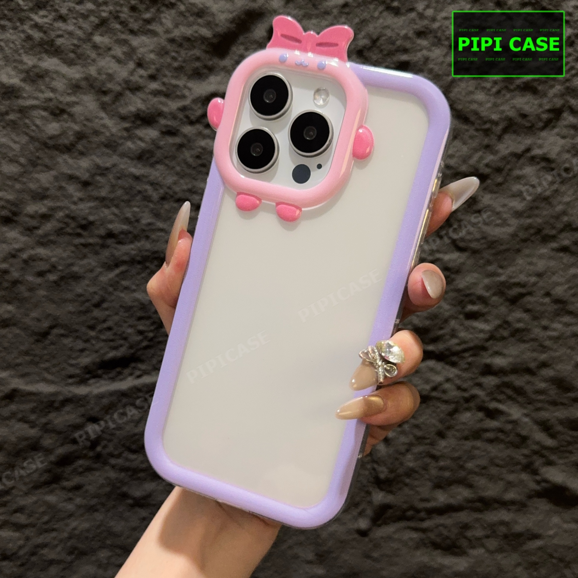 Ốp Lưng iPhone 15 Pro Max - Chic Cute - Tím