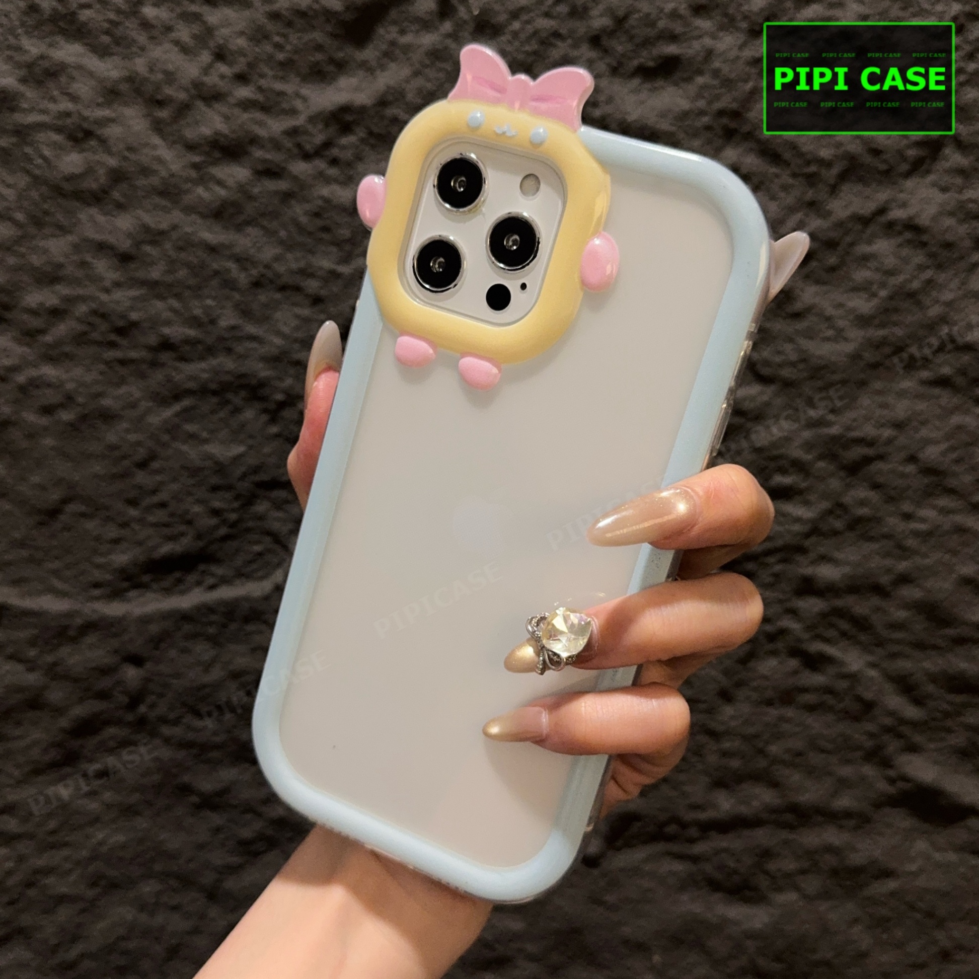 Ốp Lưng iPhone 12 Pro Max - Chic Cute - Xanh Nhạt