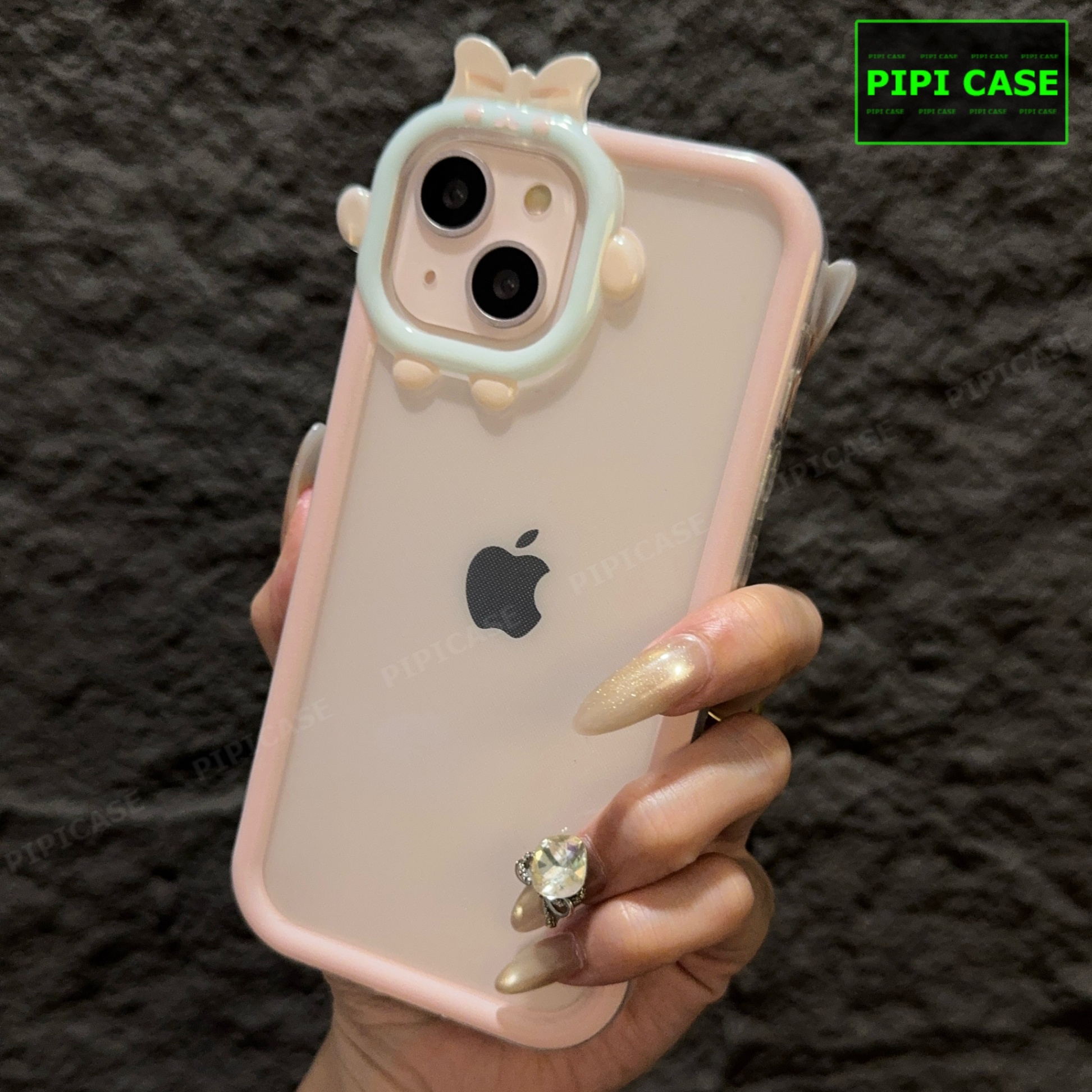 Ốp Lưng iPhone 15 - Chic Cute - Hồng