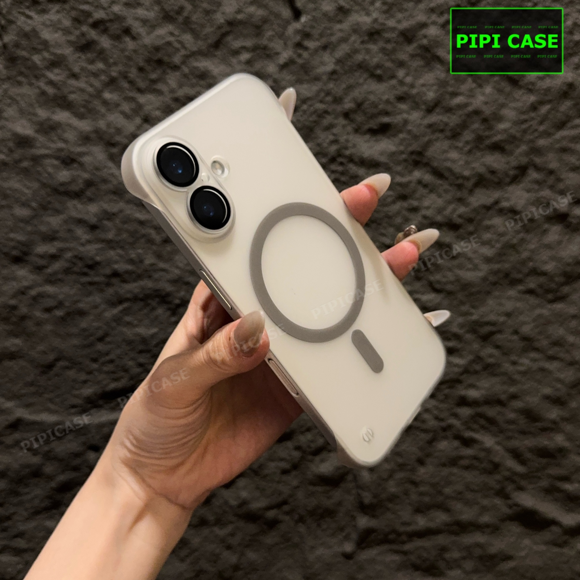 Ốp Lưng iPhone 16 Plus - Chicky - Xám