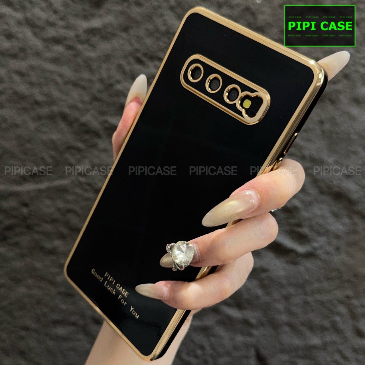 Ốp Lưng Samsung S10 Plus - Royal - Đen