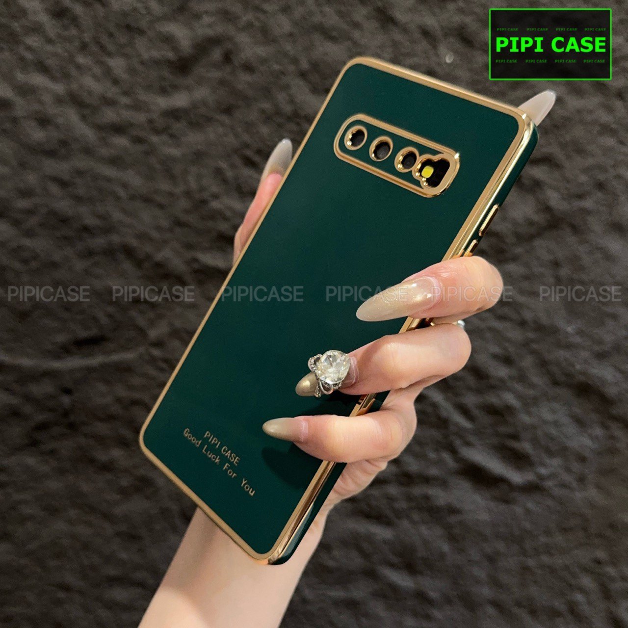 Ốp Lưng Samsung S10 Plus - Royal - Xanh Lá