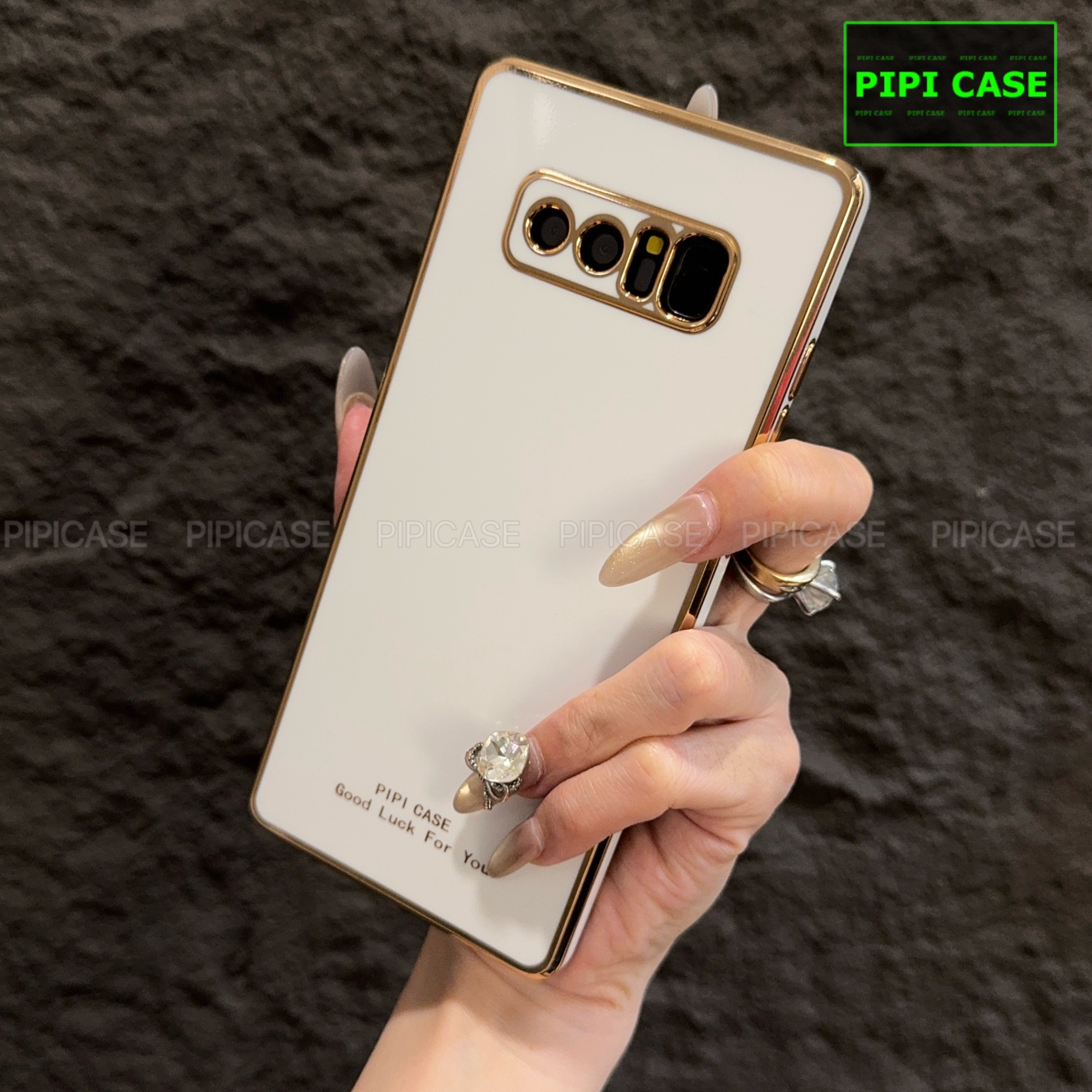 Ốp Lưng Samsung Note 8 - Royal - Trắng