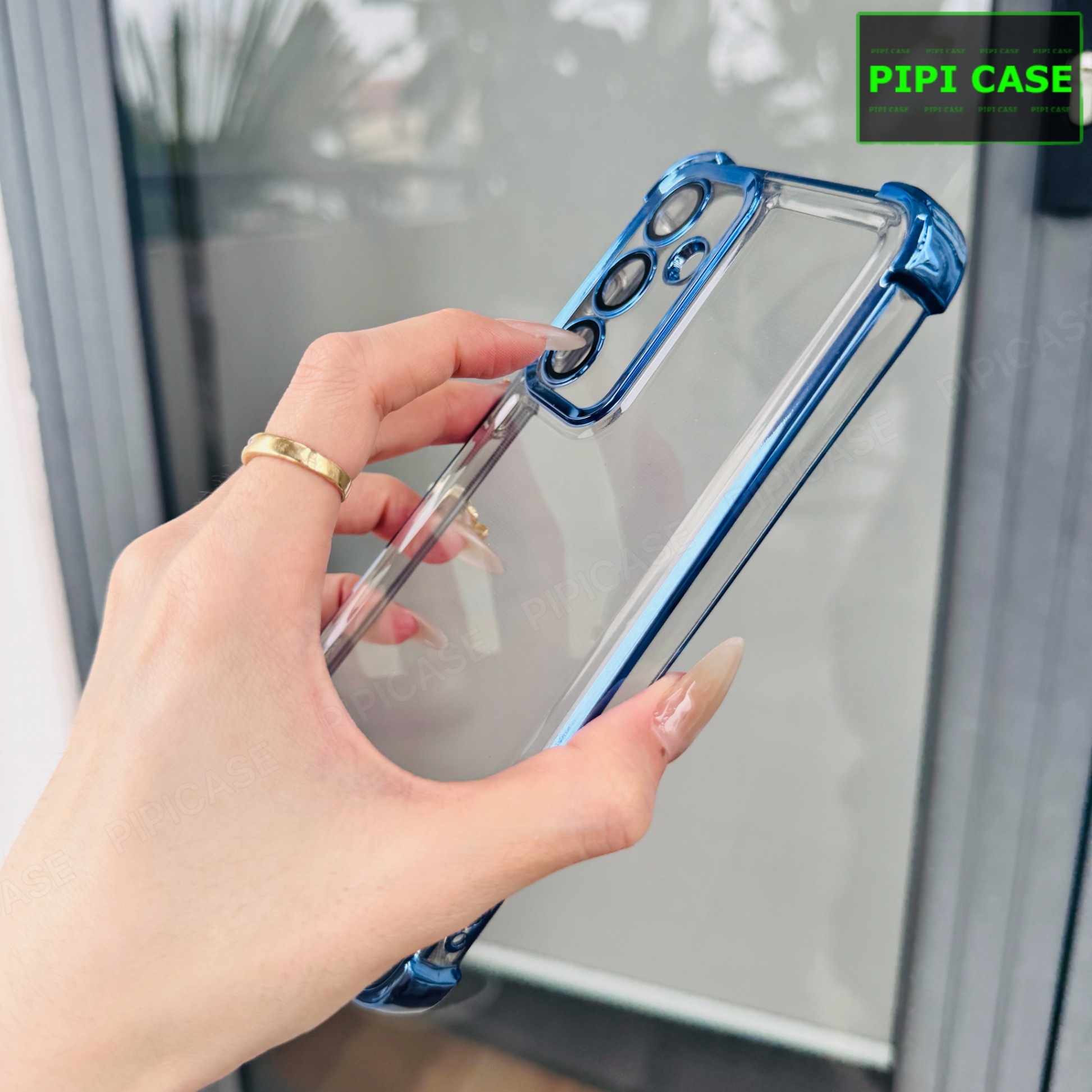 Ốp Lưng Samsung A35 - Gu - Xanh Nhạt