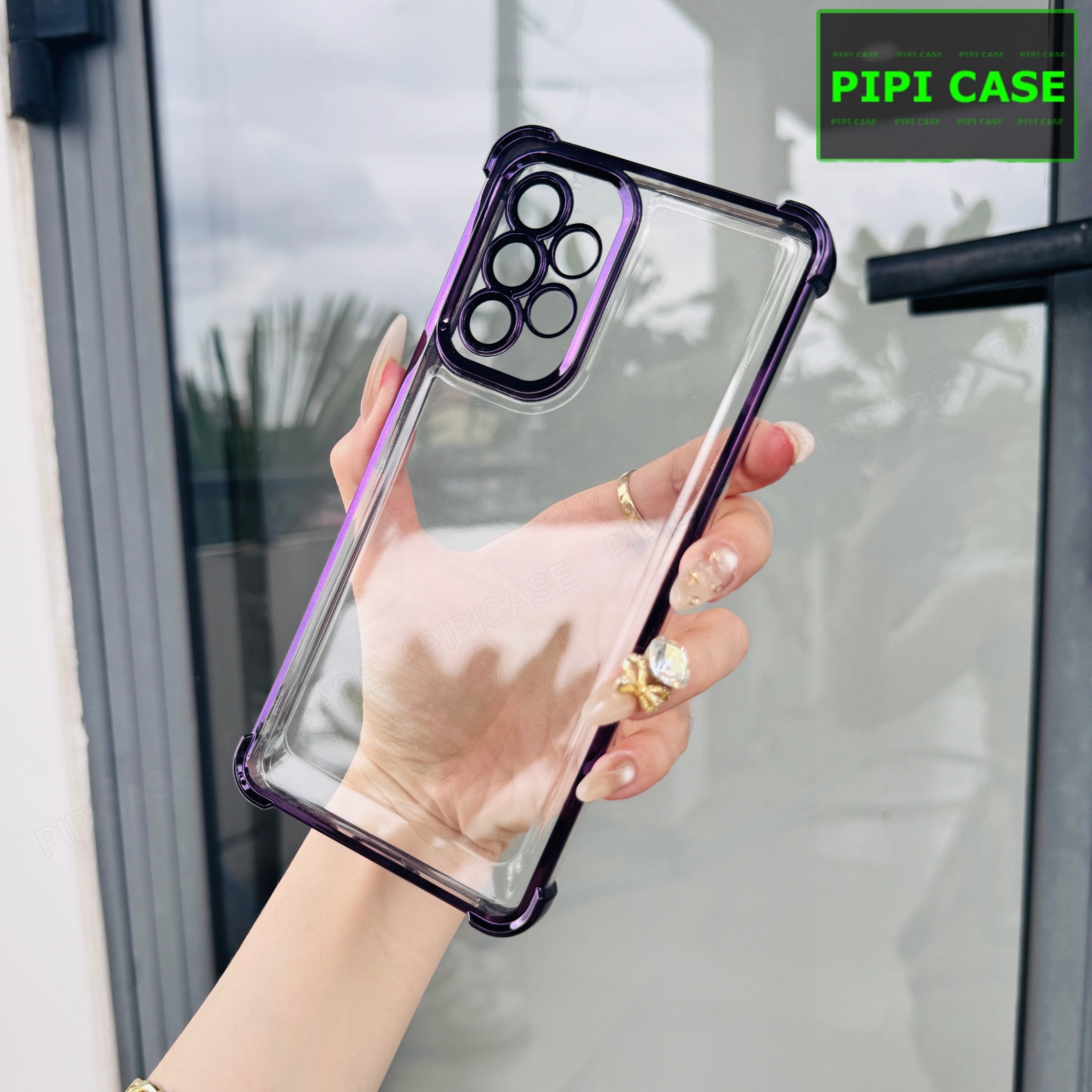 Ốp Lưng Samsung A73 - Gu - Tím