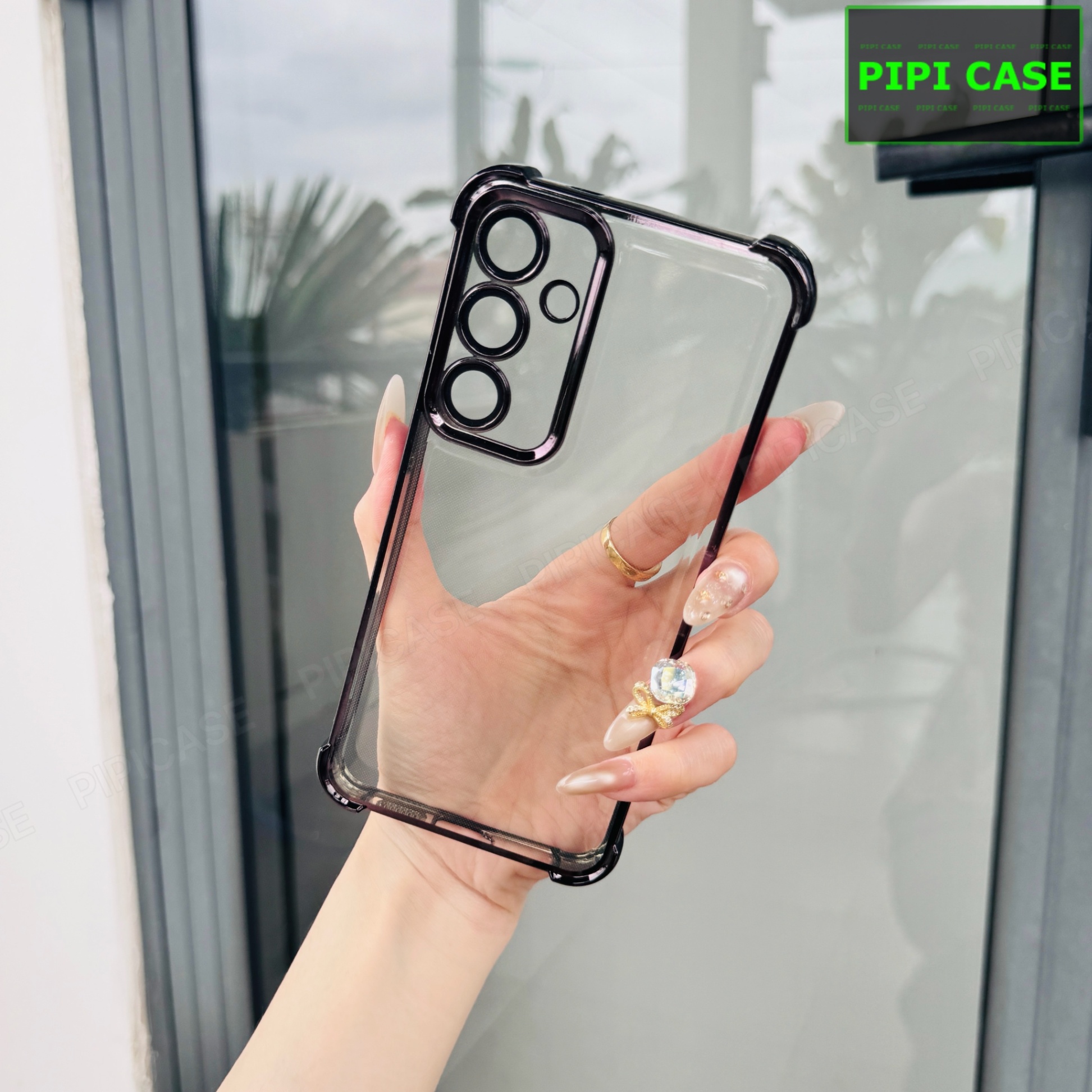 Ốp Lưng Samsung A35 - Gu - Đen