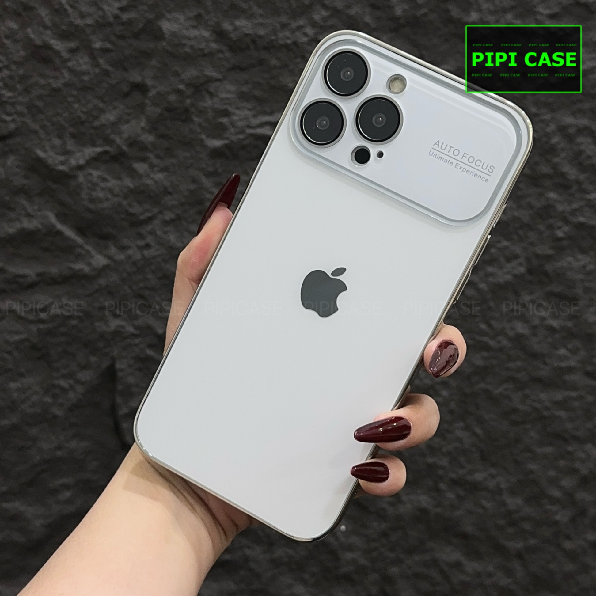 Ốp Lưng iPhone 12 Pro Max - Auto Glass - Trắng