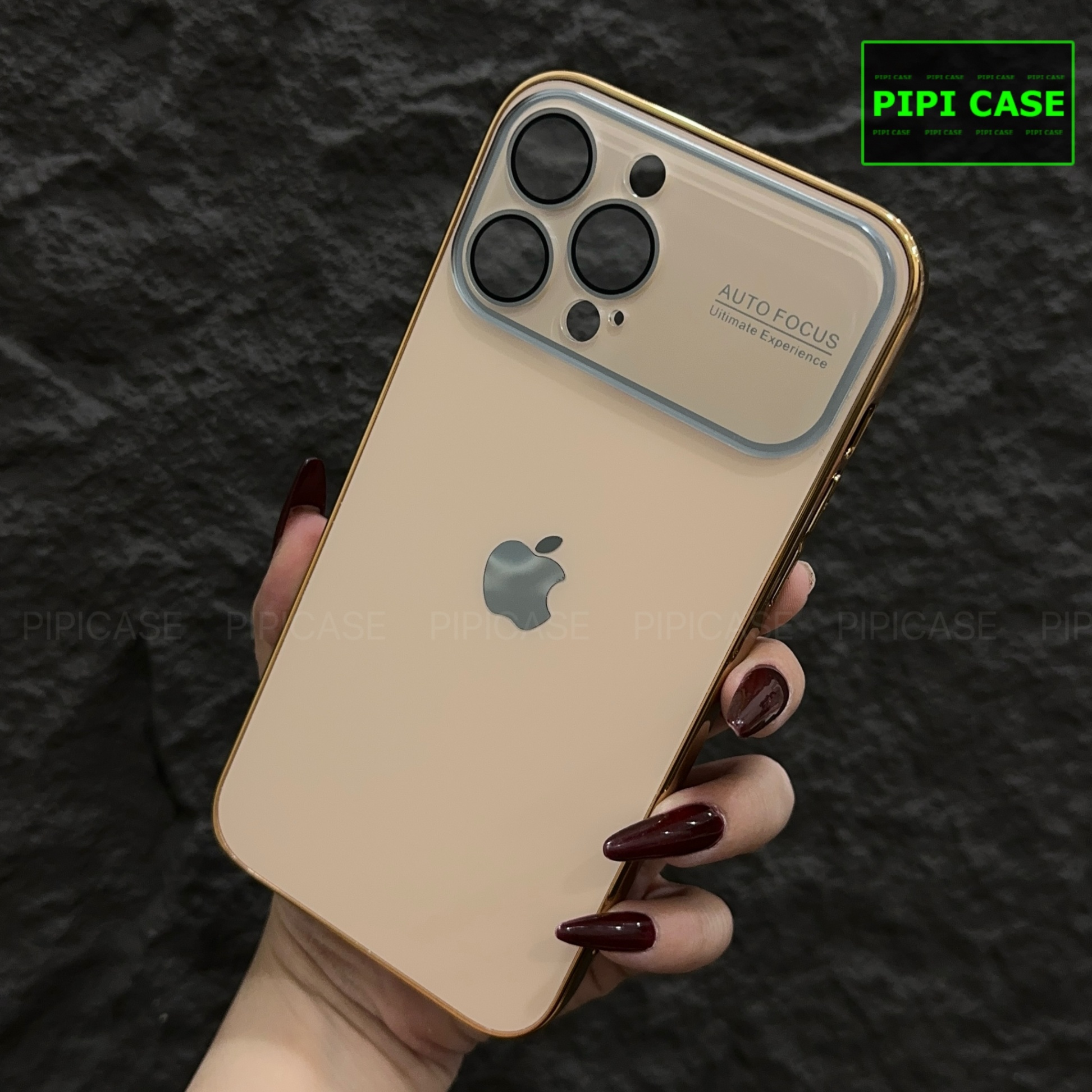 Ốp Lưng iPhone 12 Pro Max - Auto Glass - Vàng