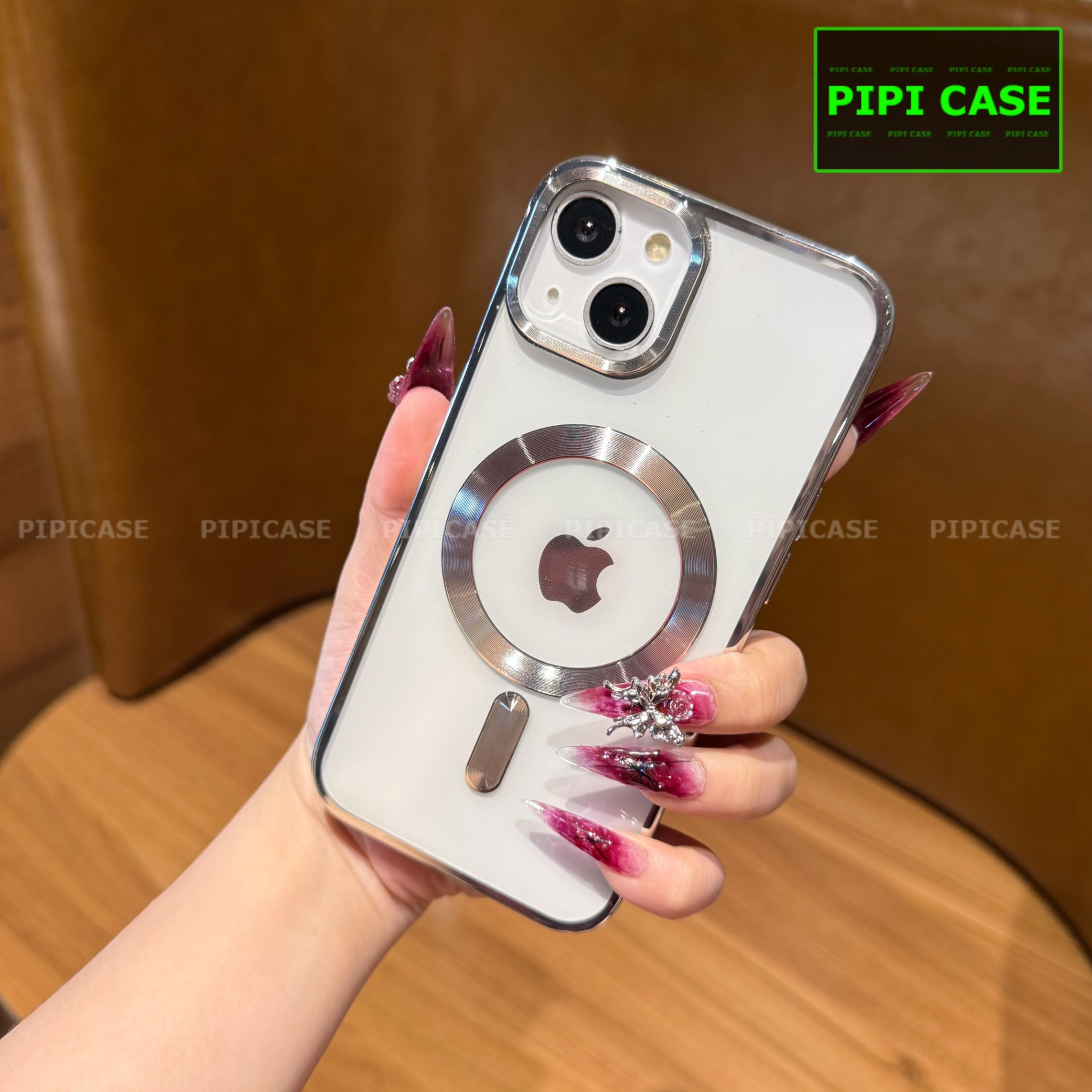 Ốp Lưng iPhone 15 - Ticker - Bạc