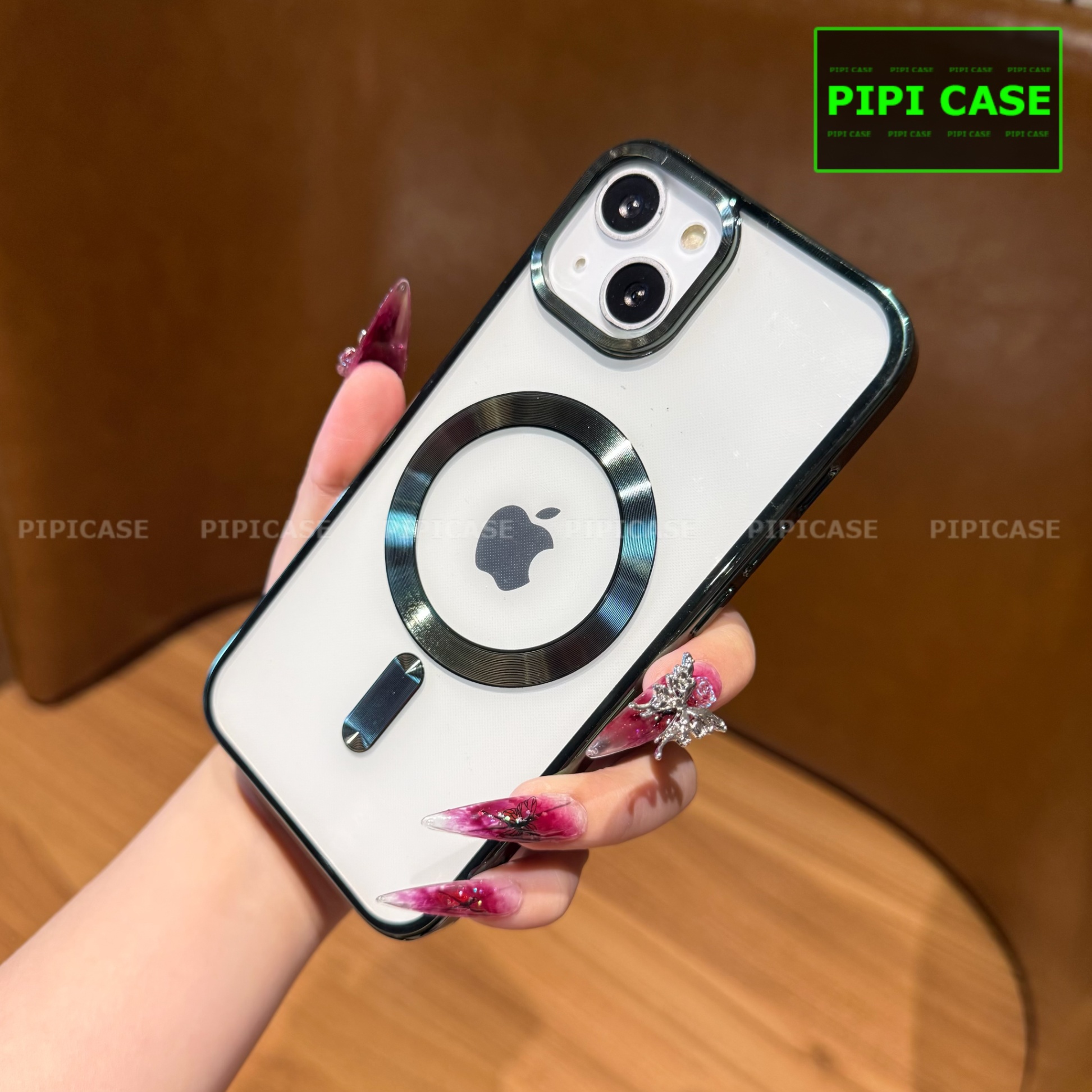 Ốp Lưng iPhone 15 - Ticker - Xanh Lá