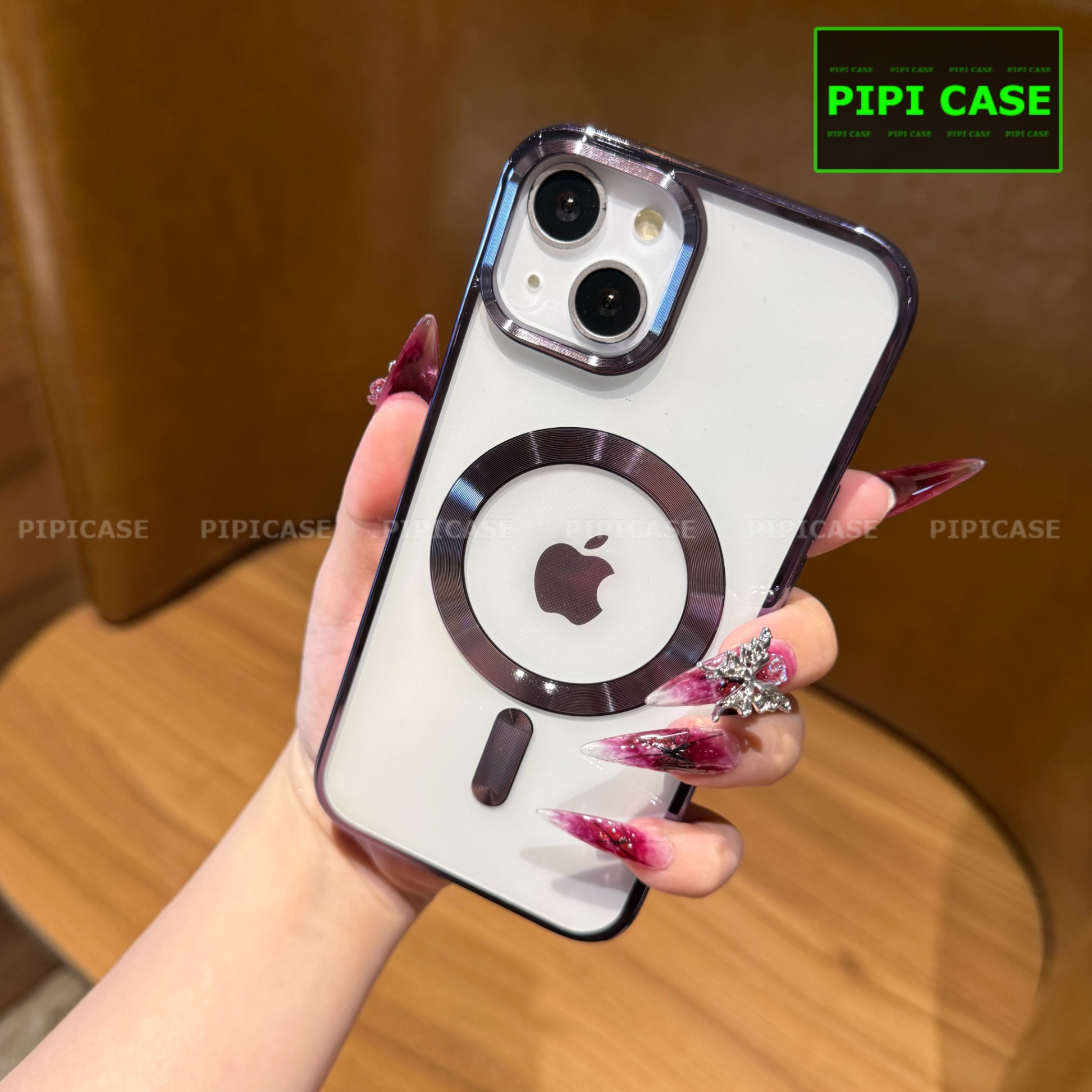 Ốp Lưng iPhone 15 - Ticker - Tím