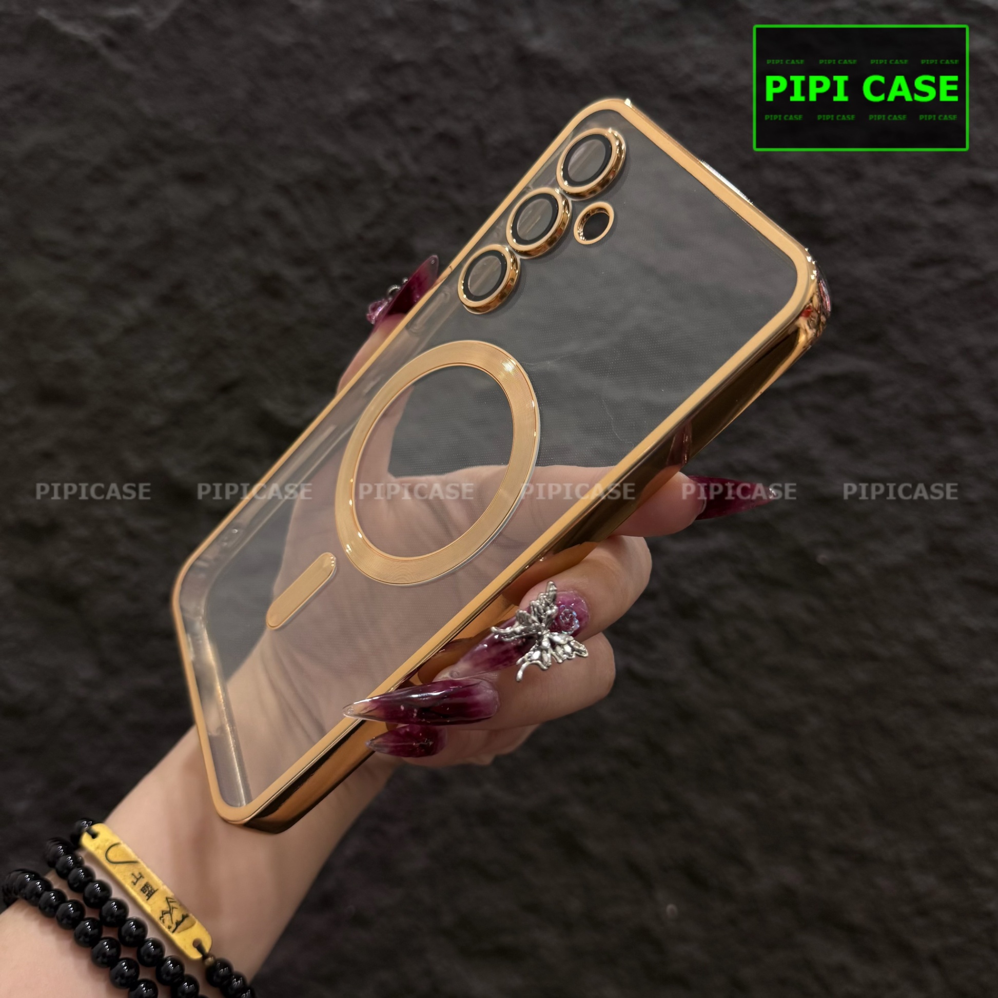 Ốp Lưng Samsung S23 FE 5G - Ticker - Vàng