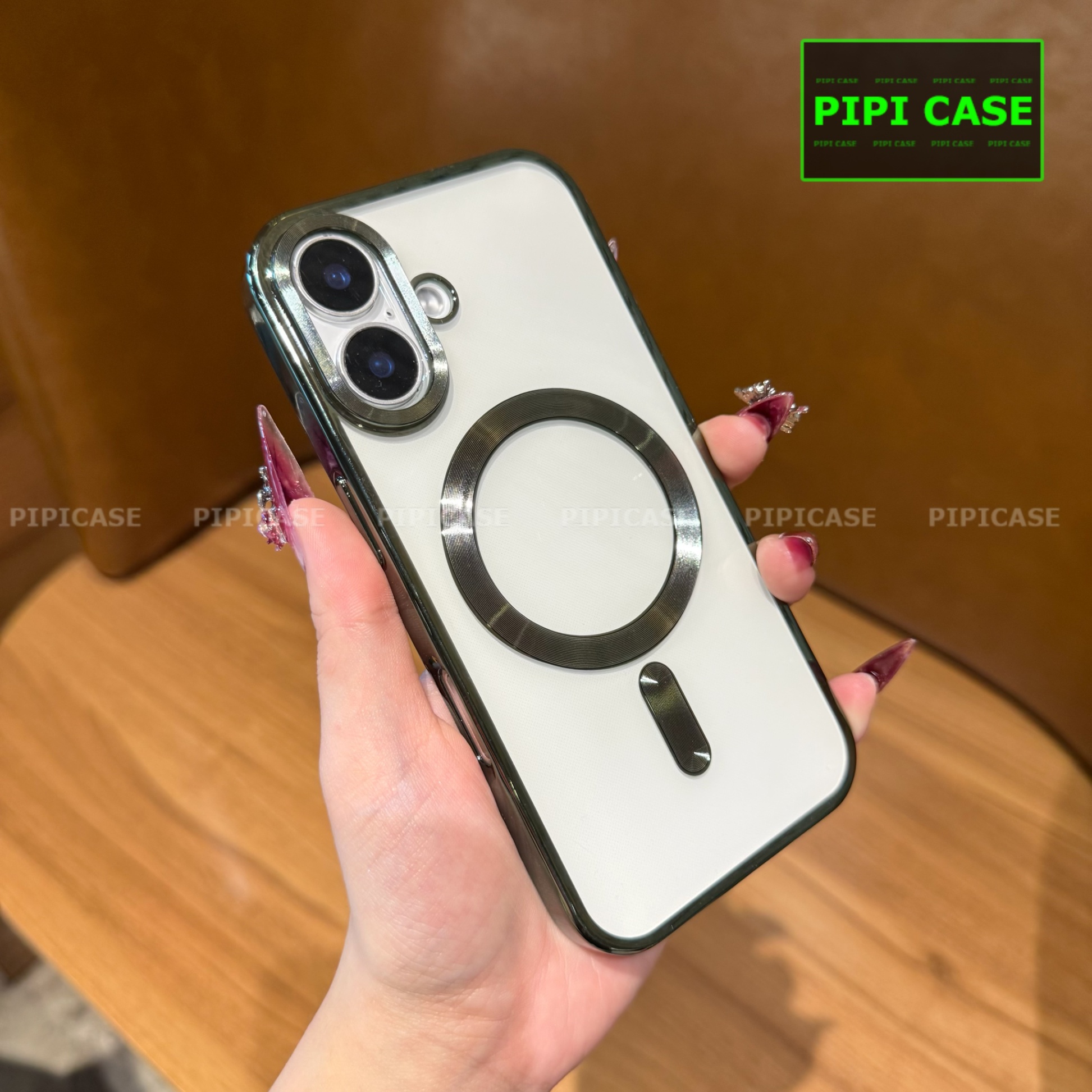 Ốp Lưng iPhone 16 Plus - Ticker - Xanh Lá