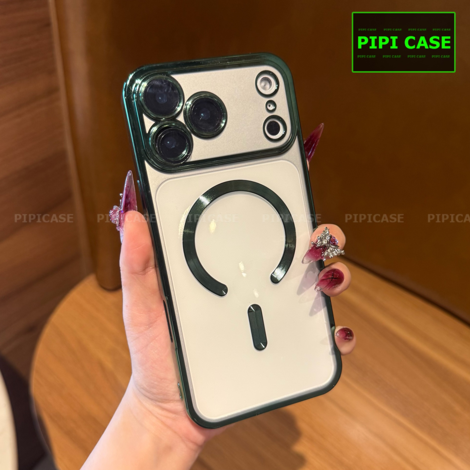 Ốp Lưng iPhone 17 Pro - VCA - Xanh Lá