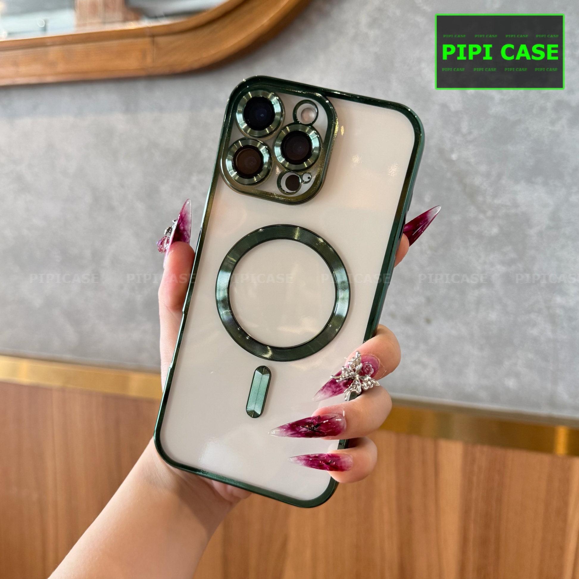 Ốp Lưng iPhone 16 Pro Max - VCA - Xanh Lá