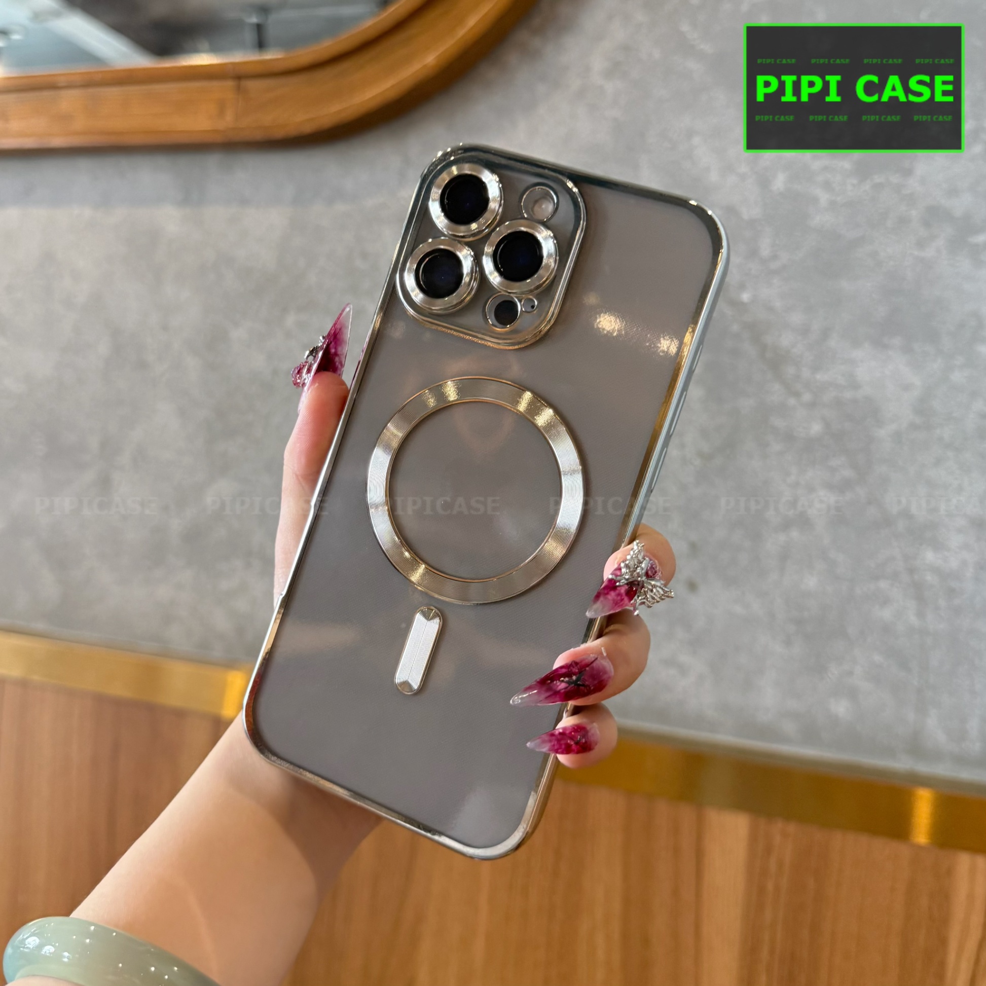 Ốp Lưng iPhone 16 Pro Max - VCA - Bạc