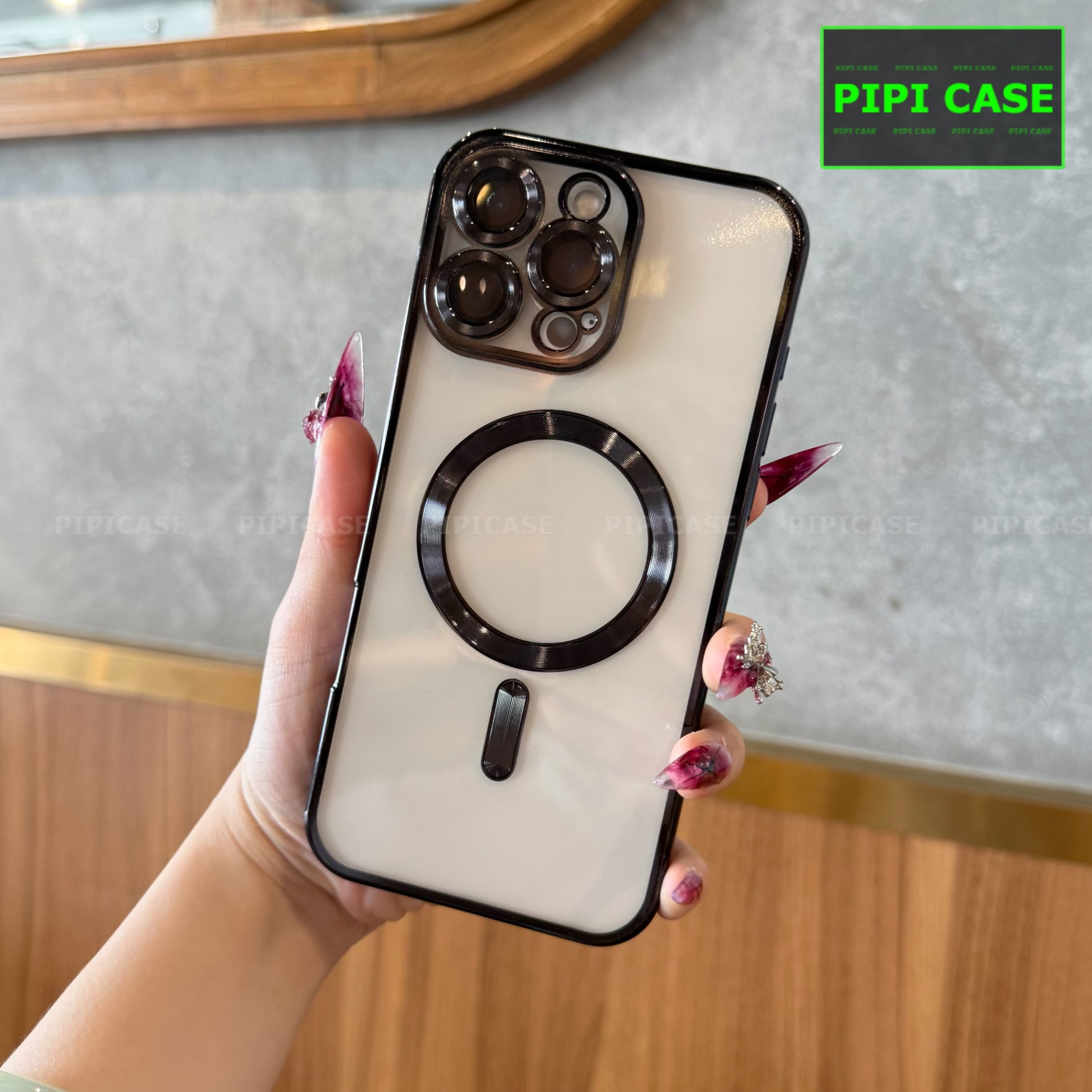 Ốp Lưng iPhone 16 Pro Max - VCA - Đen