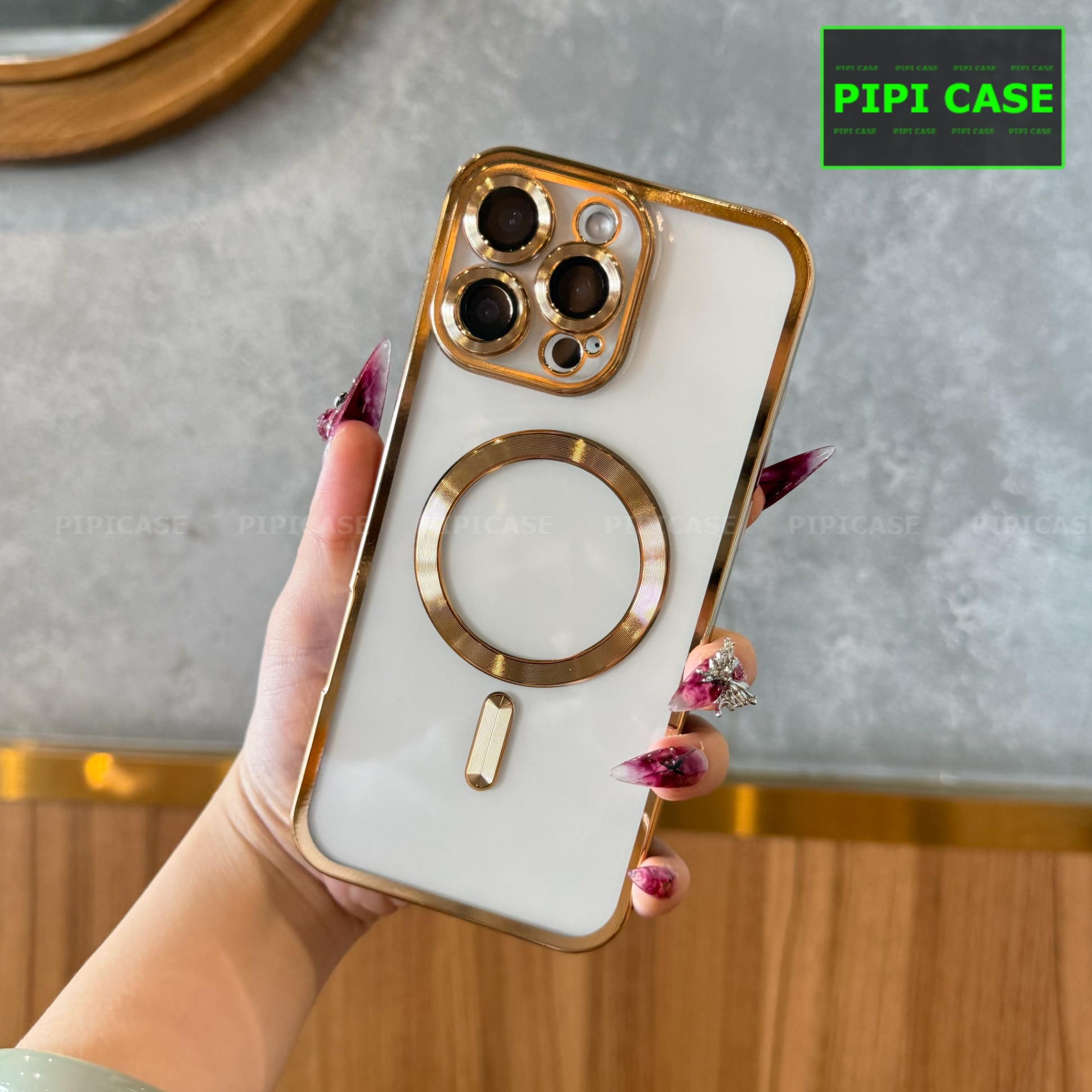 Ốp Lưng iPhone 16 Pro Max - VCA - Vàng