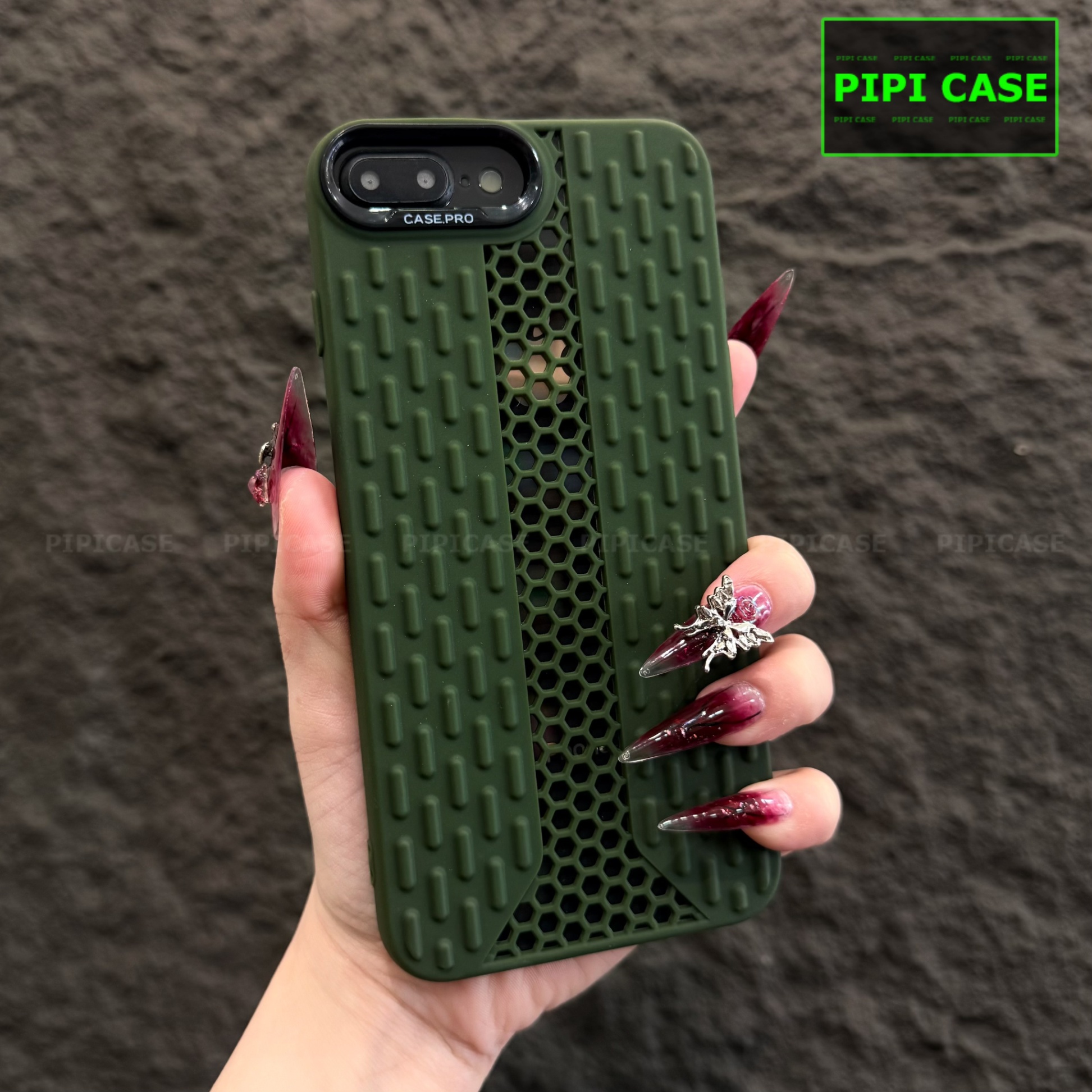 Ốp Lưng iPhone 7 Plus / 8 Plus - Ricky - Xanh Lá