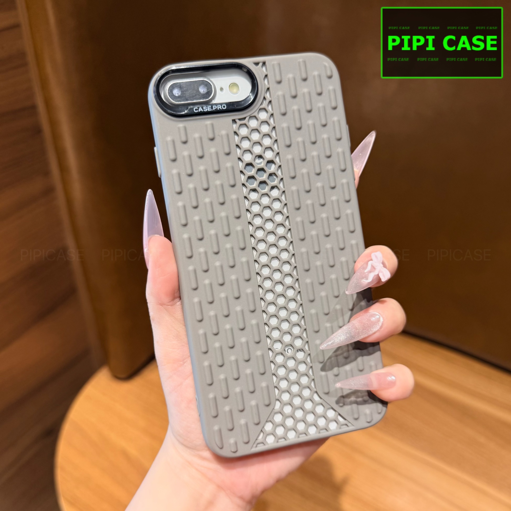 Ốp Lưng iPhone 7 Plus / 8 Plus - Ricky - Xám