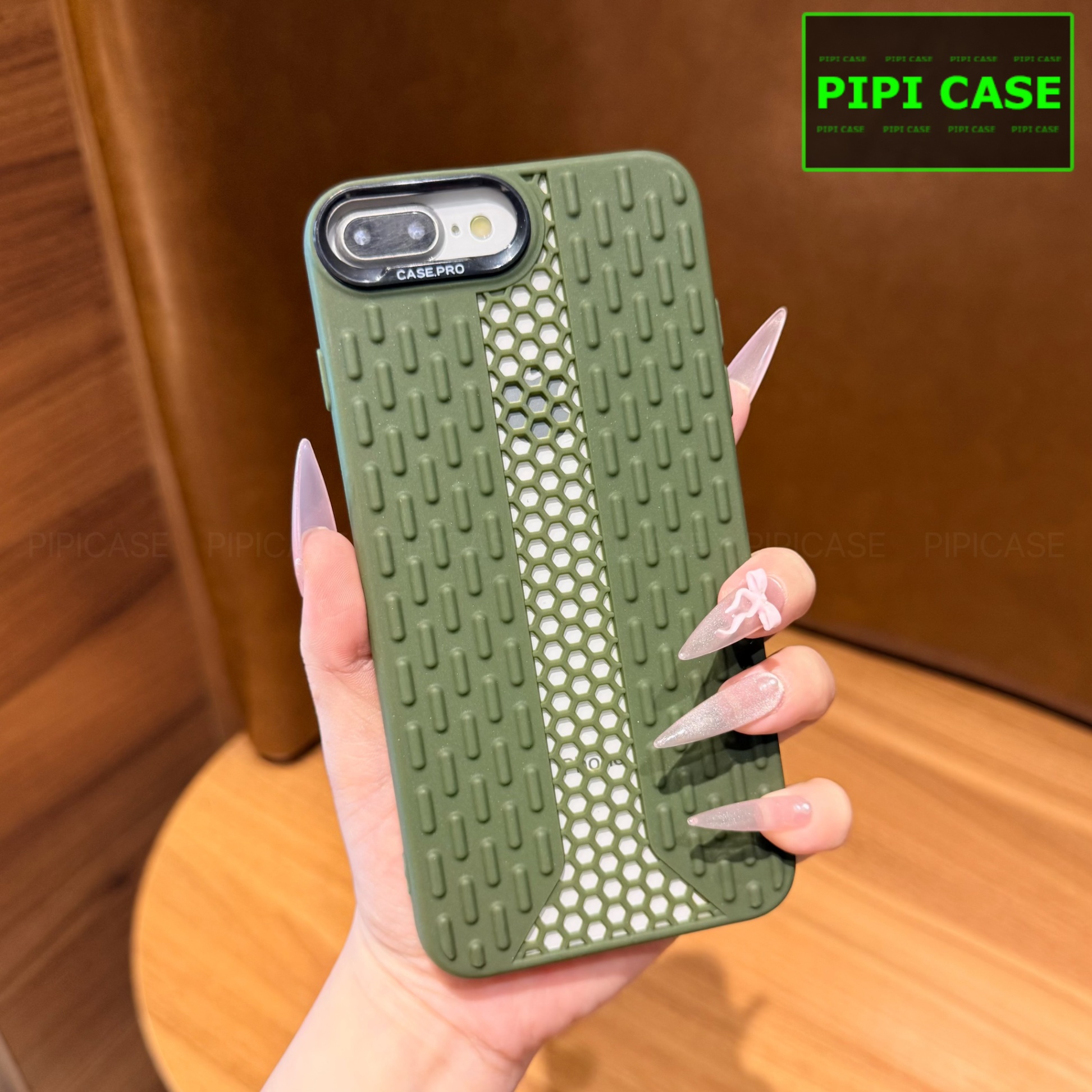 Ốp Lưng iPhone 7 Plus / 8 Plus - Ricky - Xanh Lá