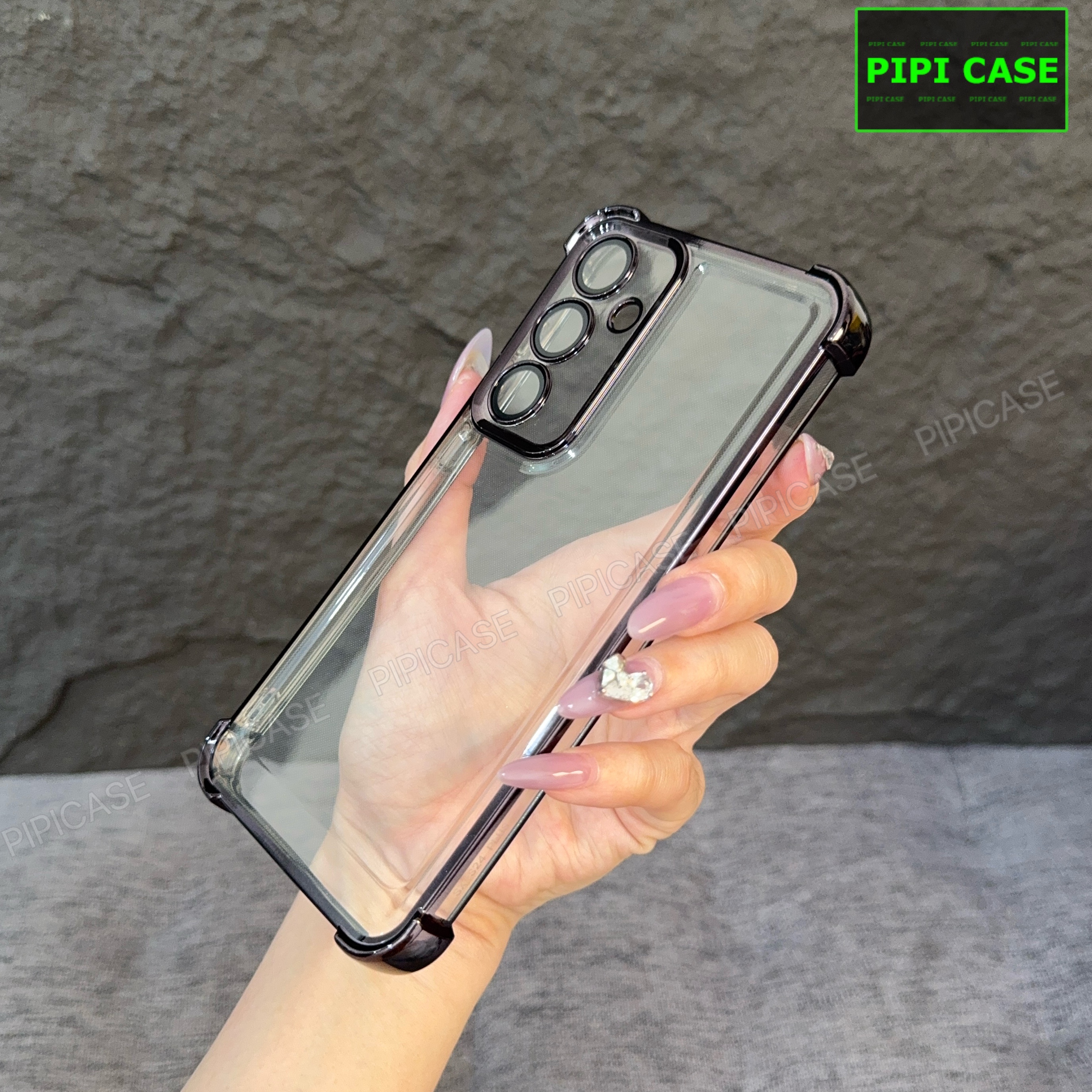 Ốp Lưng Samsung A35 - Gu - Đen