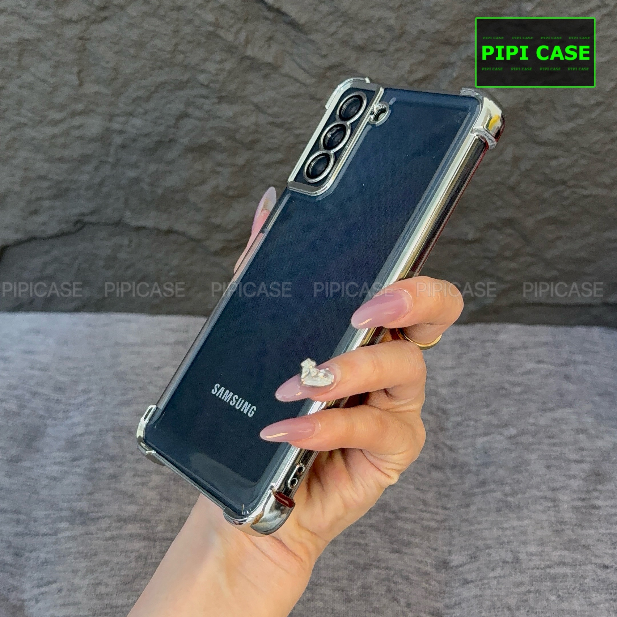 Ốp Lưng Samsung S21 FE 5G - Gu - Bạc