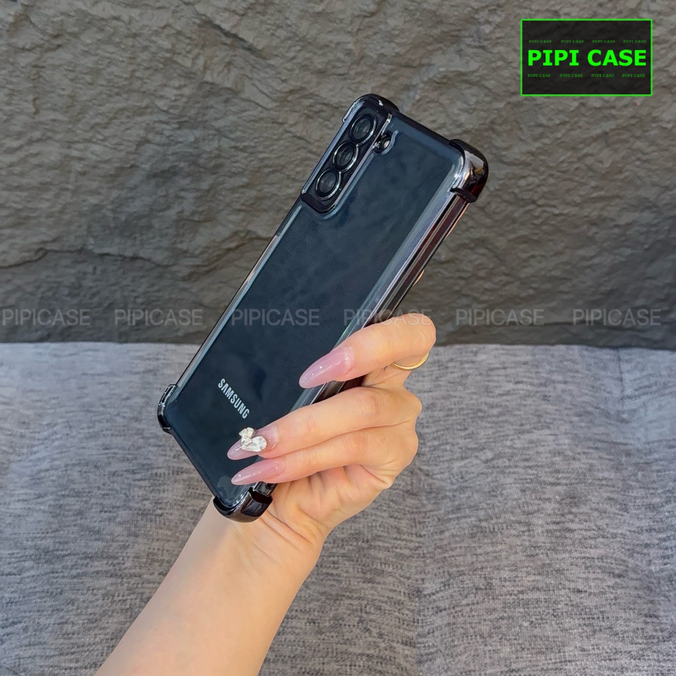 Ốp Lưng Samsung S21 FE 5G - Gu - Đen