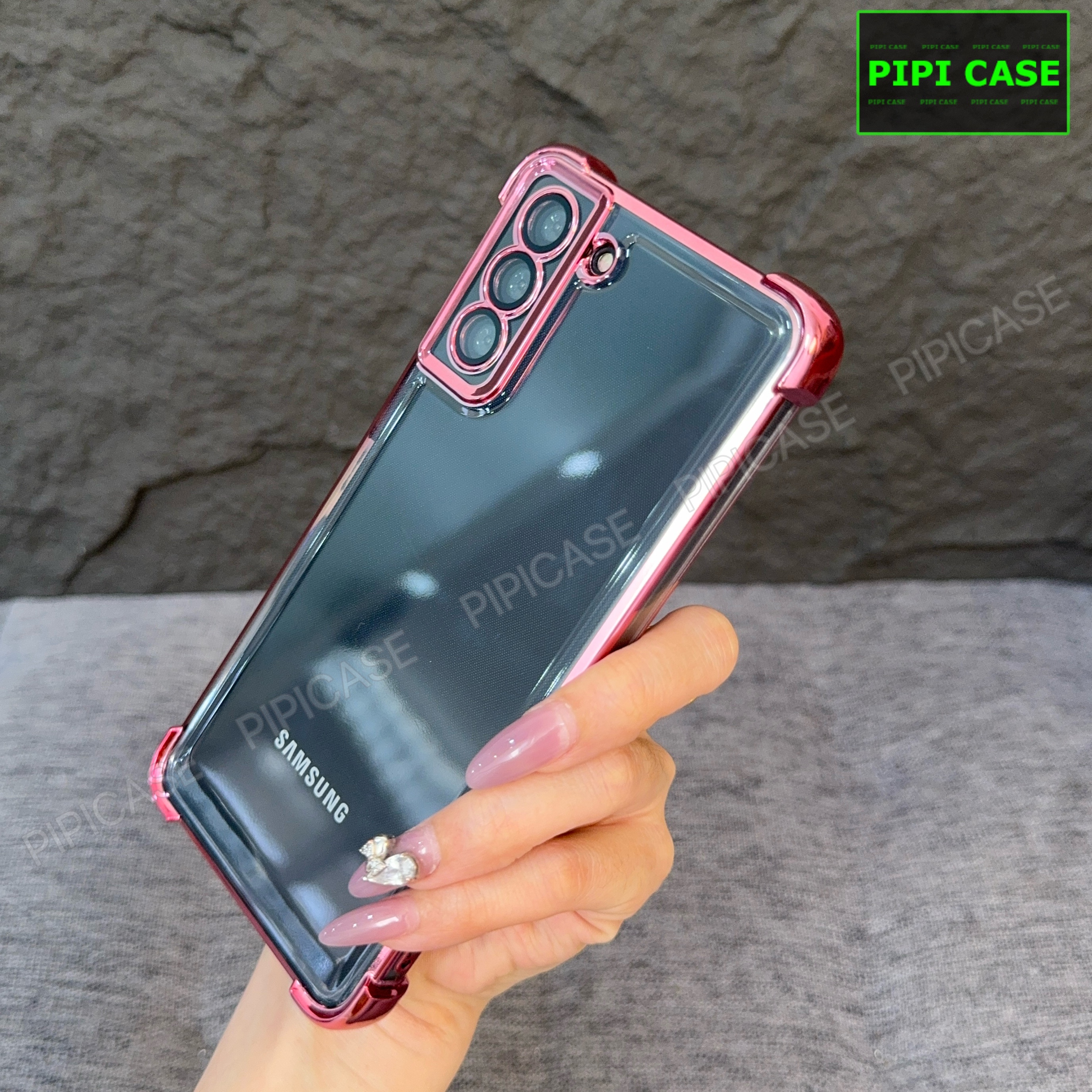 Ốp Lưng Samsung S21 FE 5G - Gu - Hồng