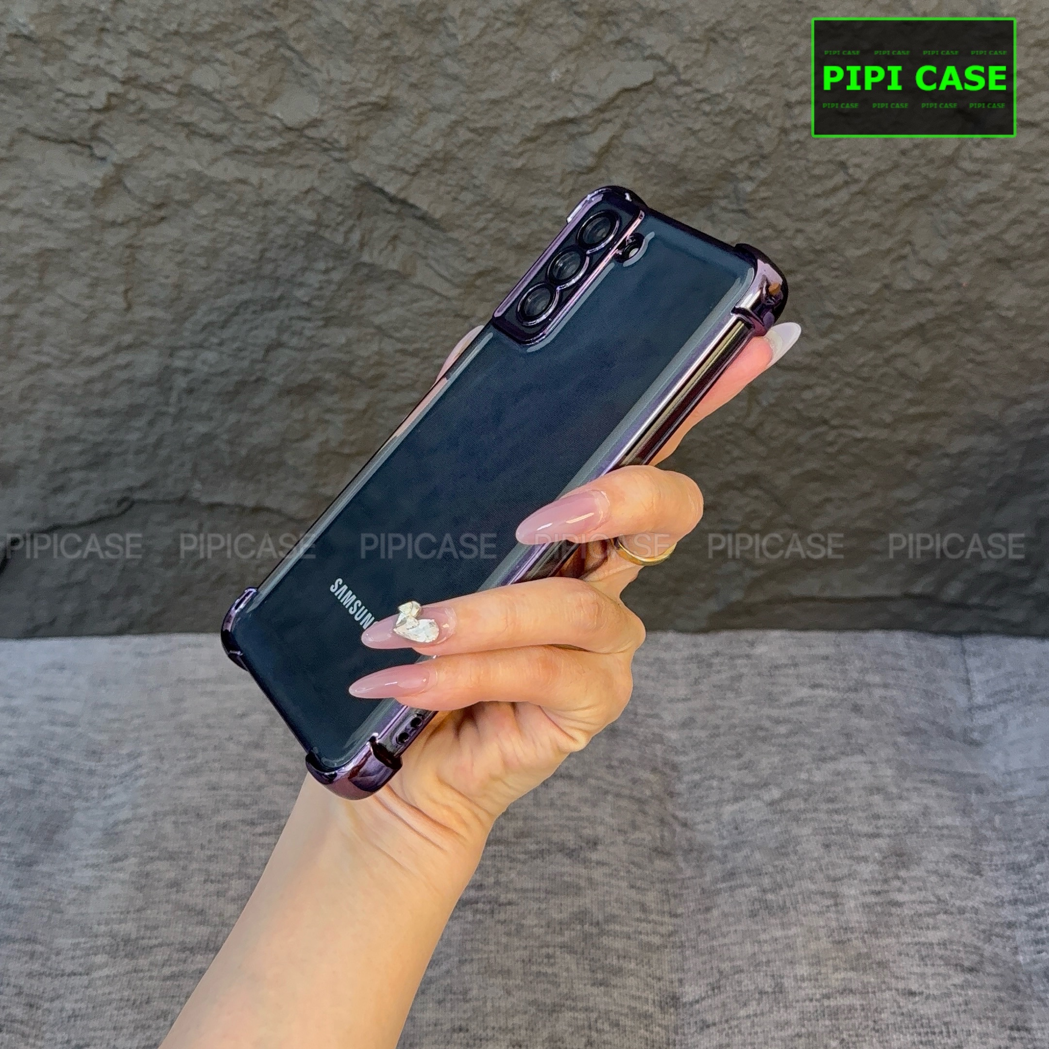 Ốp Lưng Samsung S21 FE 5G - Gu - Tím