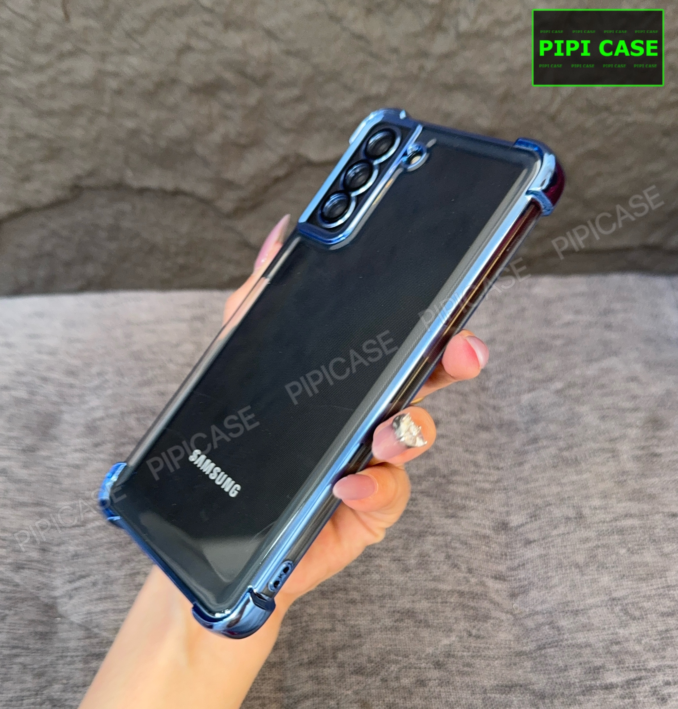 Ốp Lưng Samsung S21 FE 5G - Gu - Xanh Nhạt