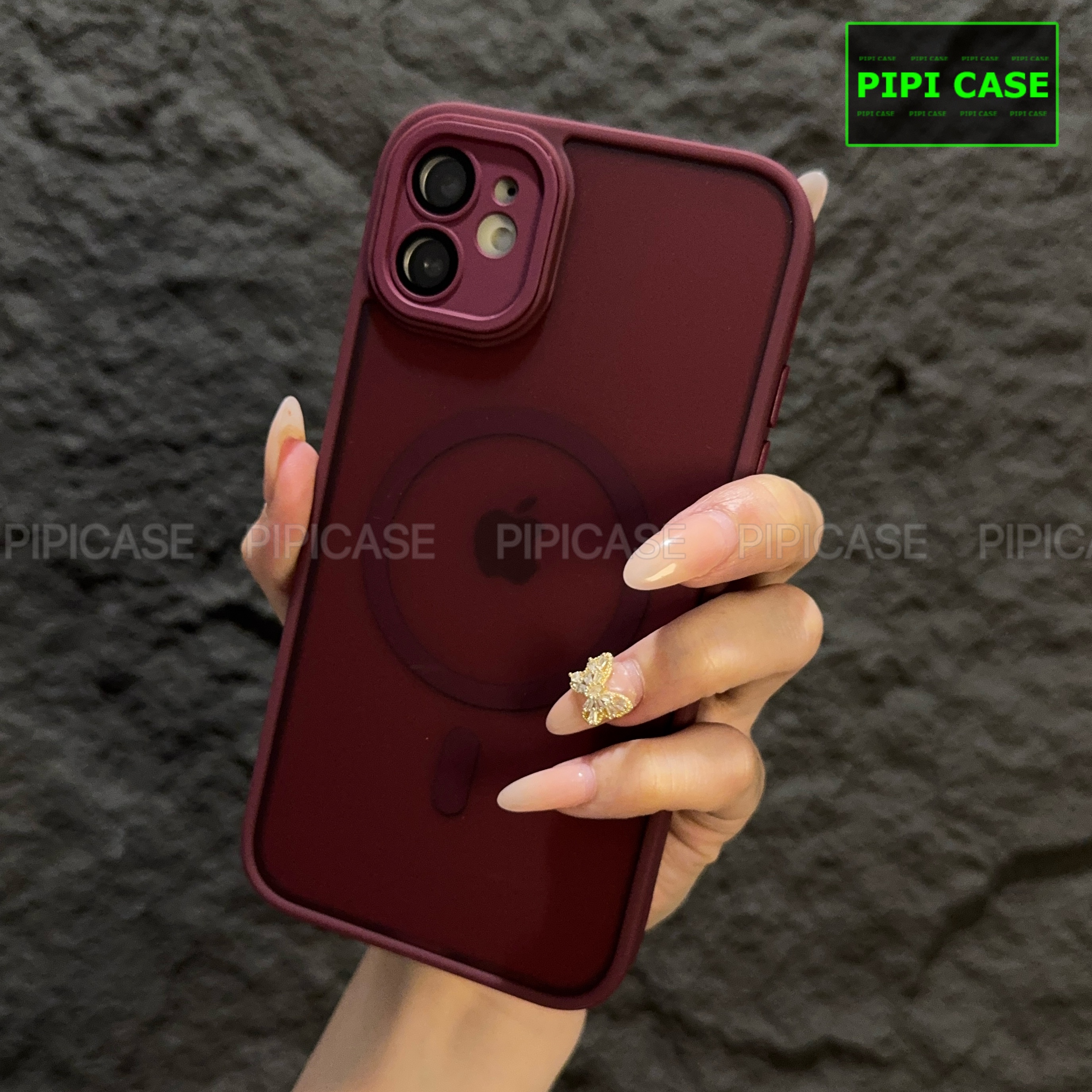 Ốp Lưng iPhone 12 - Kao - Đỏ