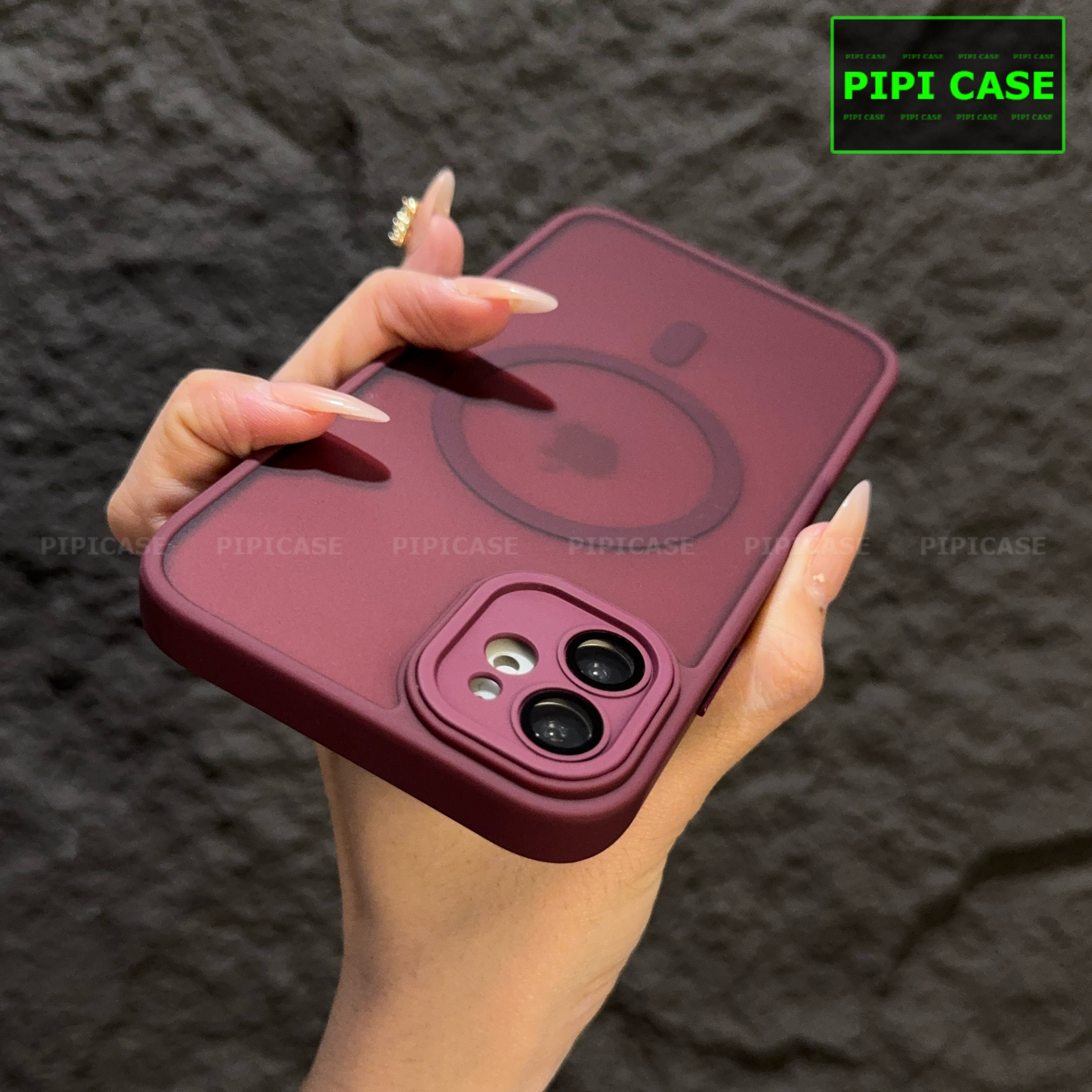 Ốp Lưng iPhone 12 - Kao - Đỏ