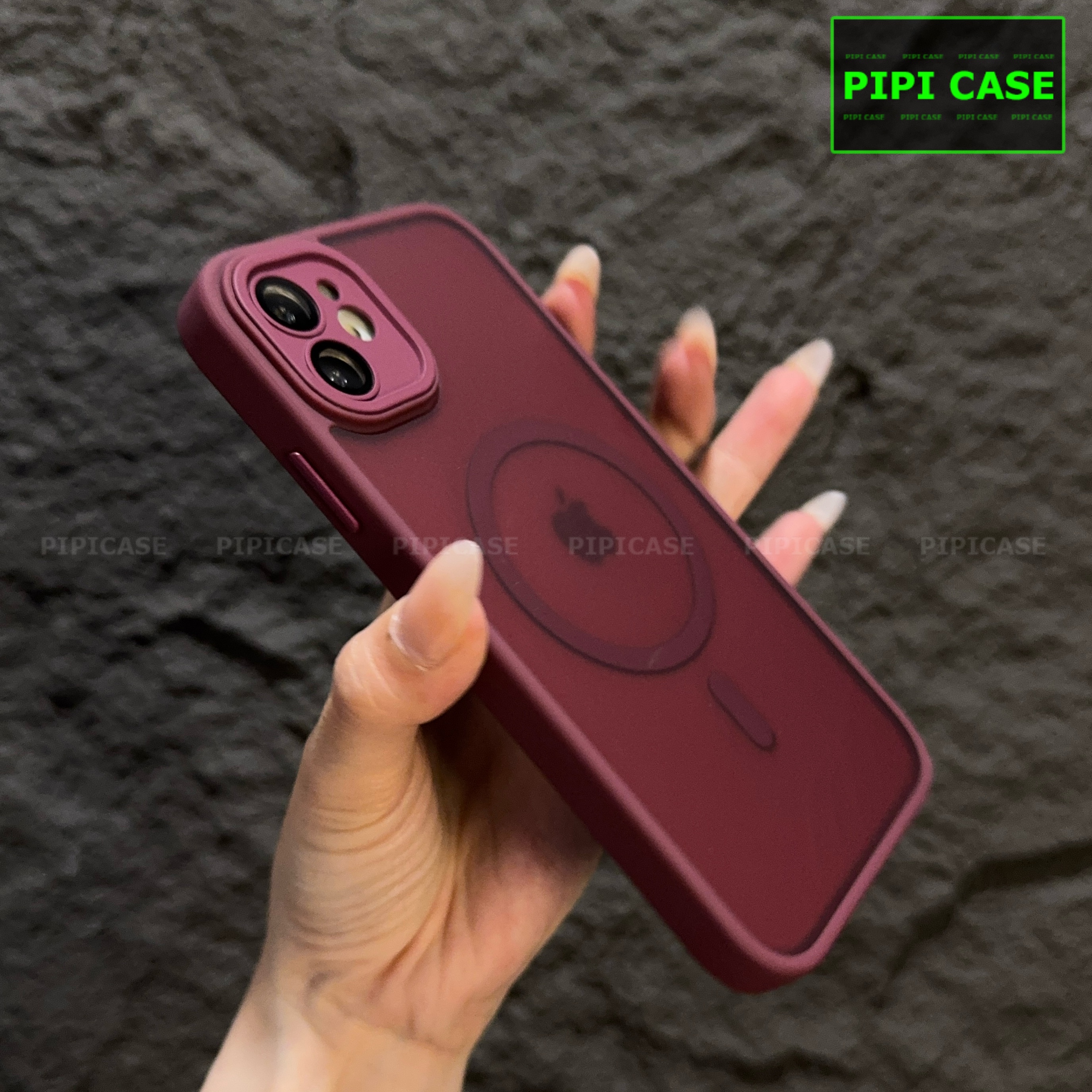 Ốp Lưng iPhone 12 - Kao - Đỏ