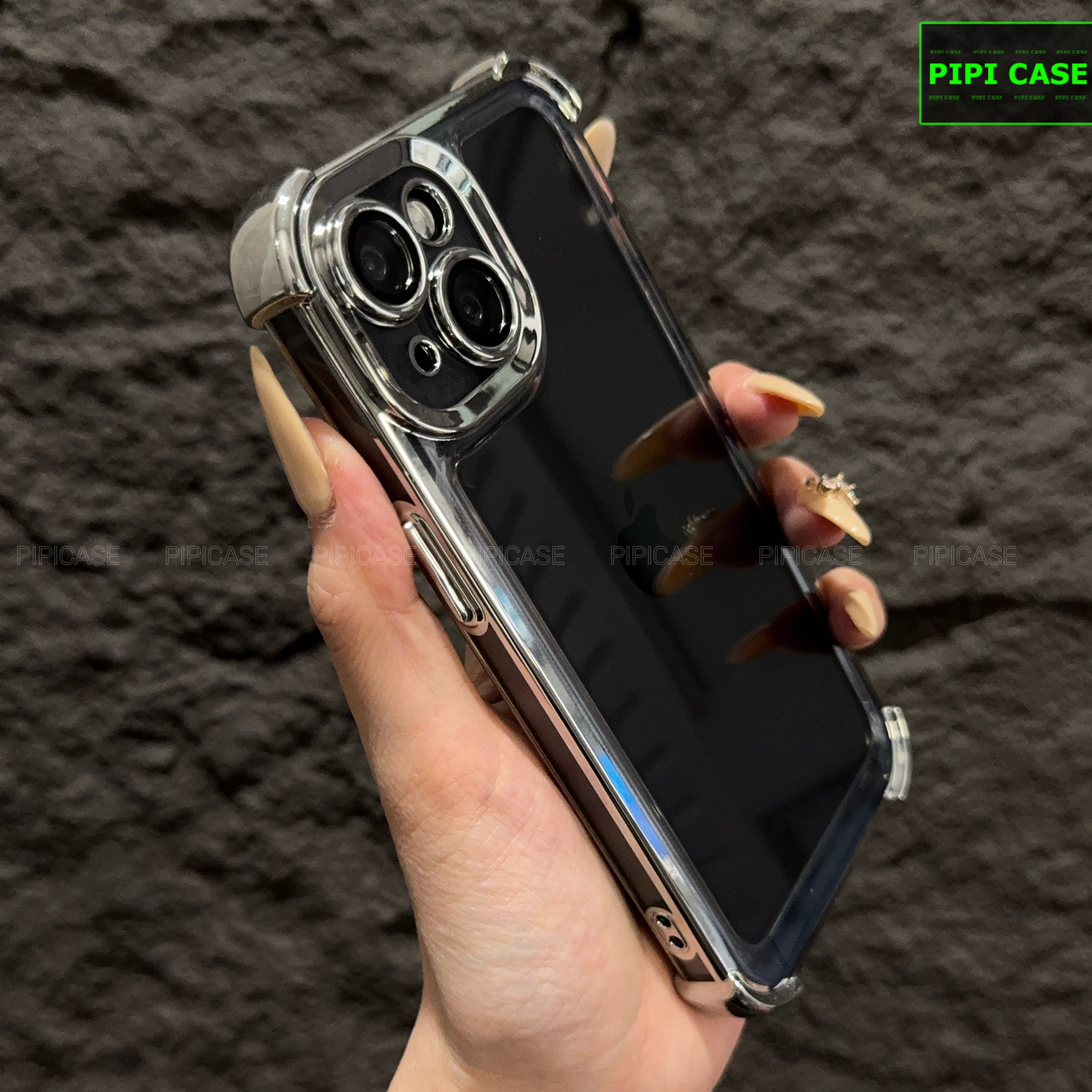 Ốp Lưng iPhone 13 - Gu - Bạc