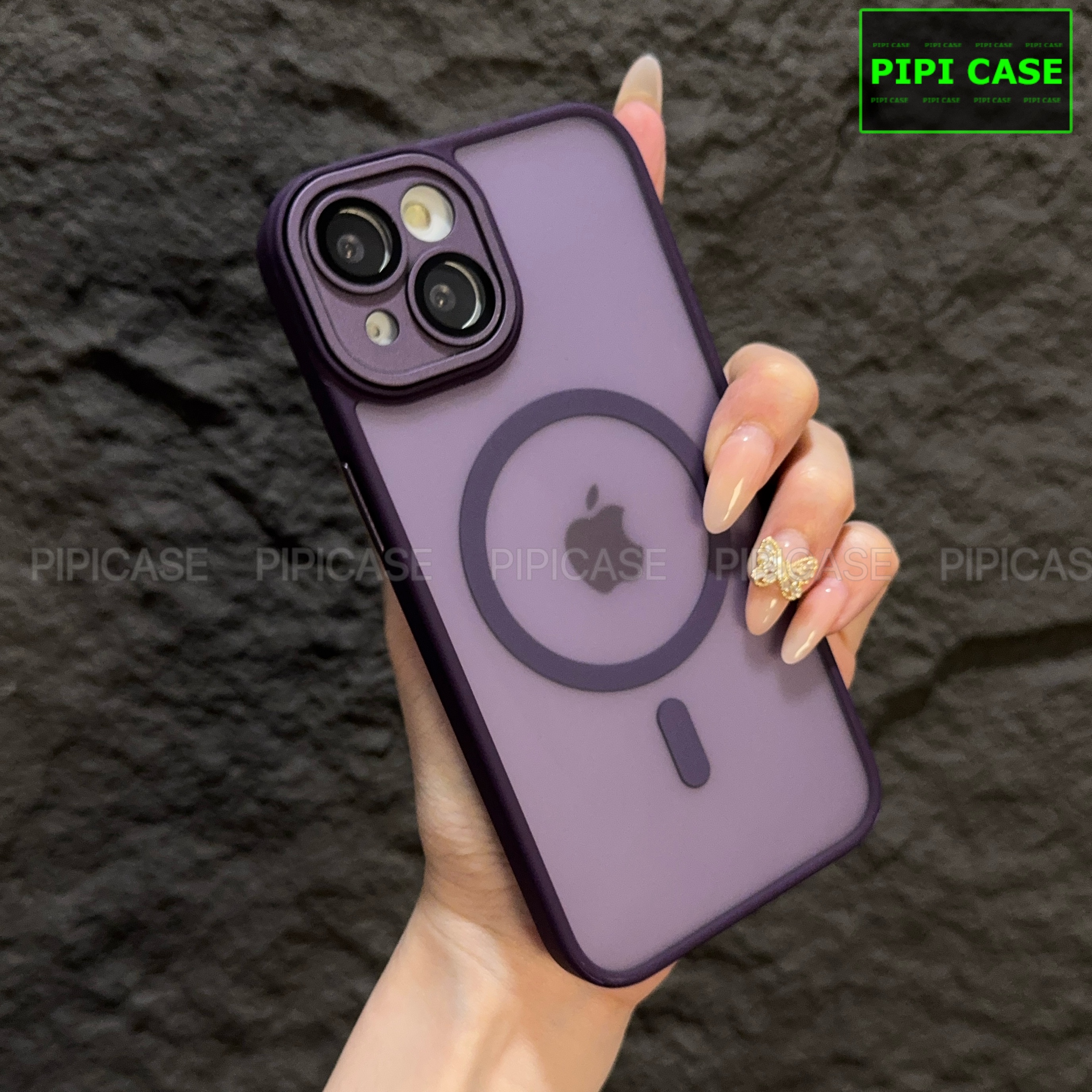 Ốp Lưng iPhone 13 - Kao - Tím Đậm