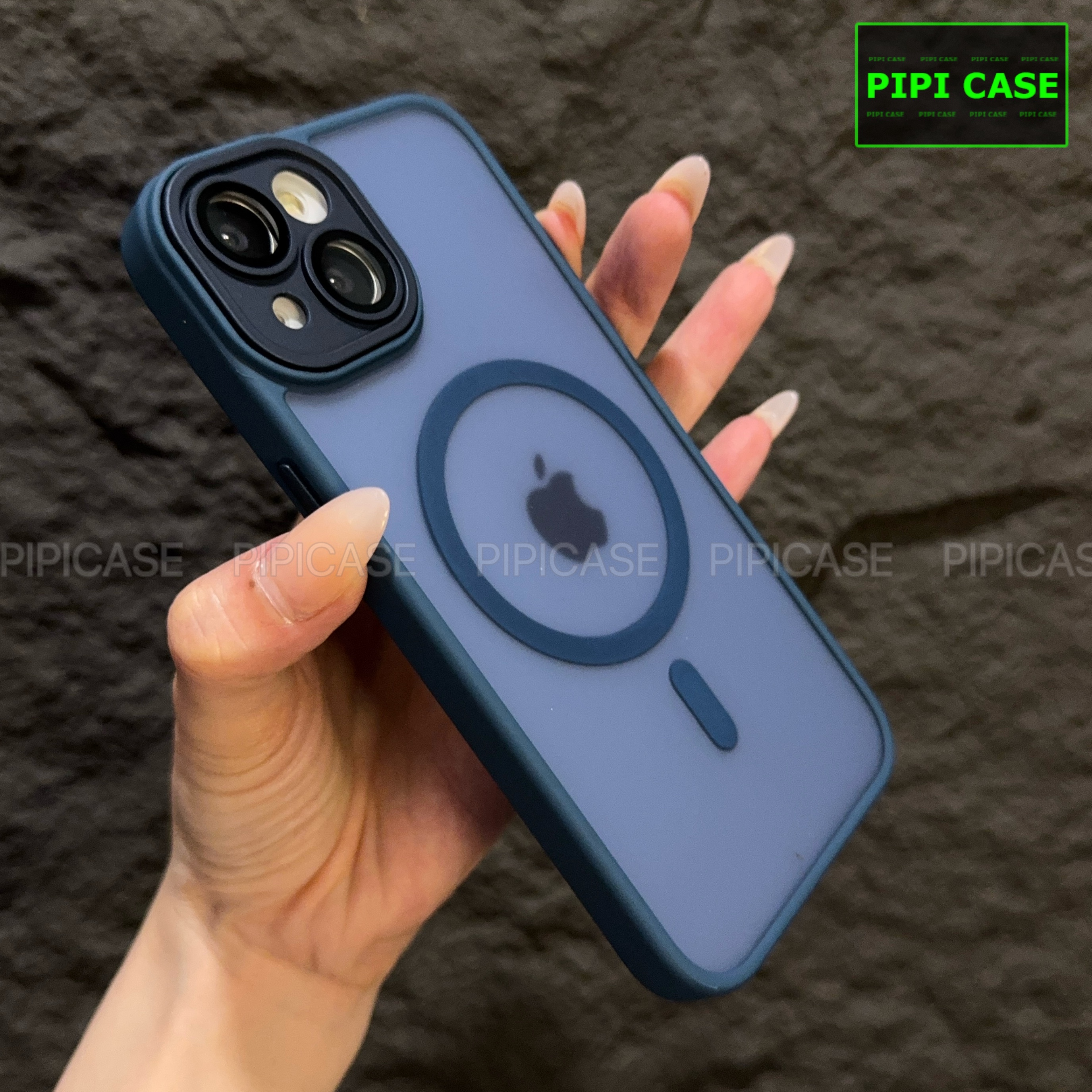 Ốp Lưng iPhone 13 - Kao - Xanh Dương