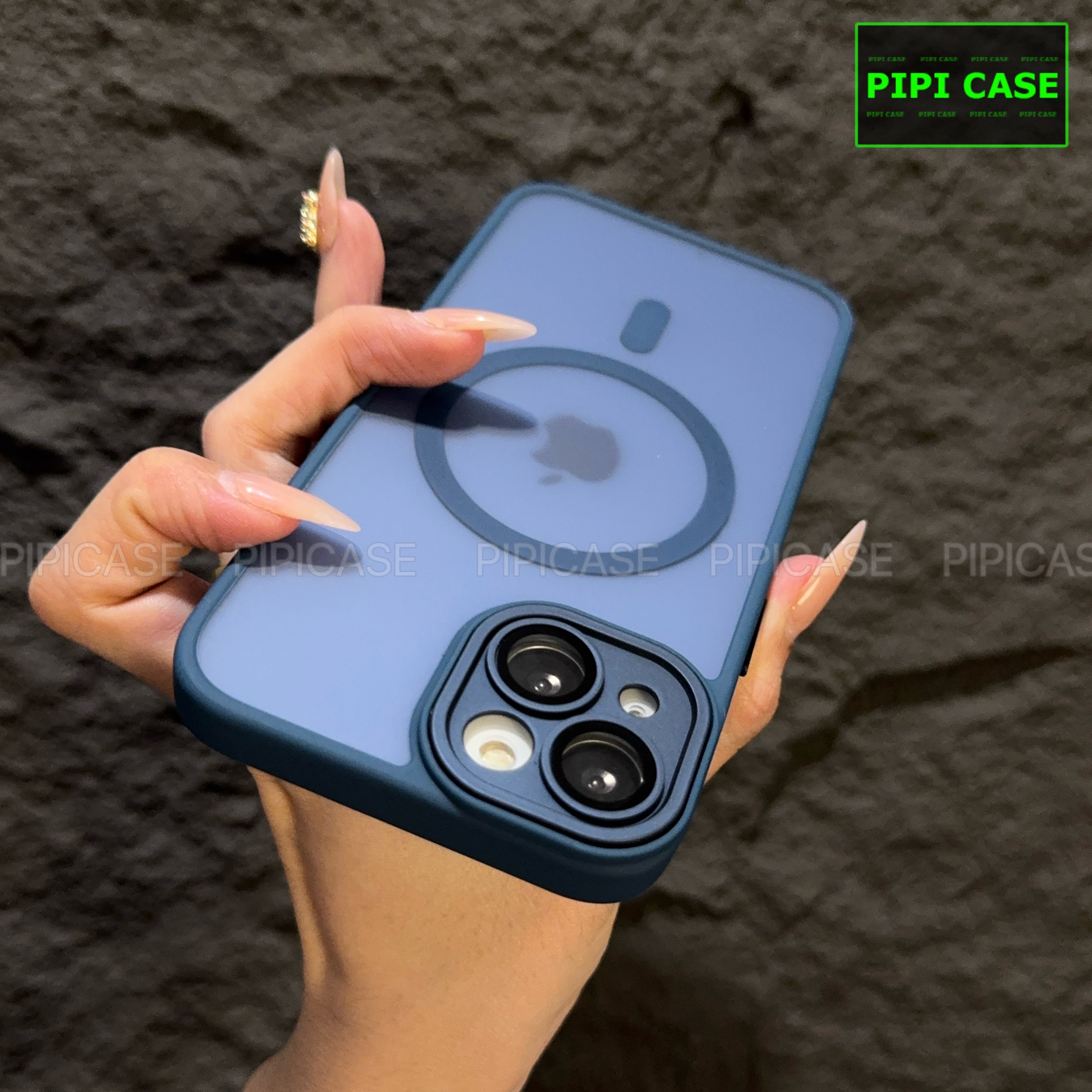 Ốp Lưng iPhone 13 - Kao - Xanh Dương