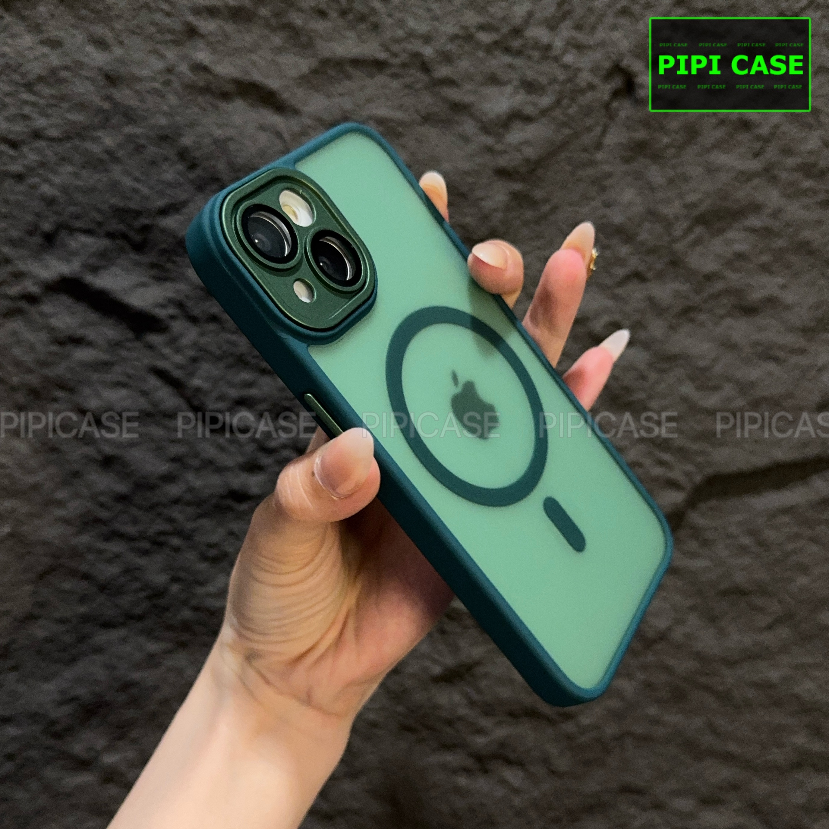 Ốp Lưng iPhone 13 - Kao - Xanh Lá