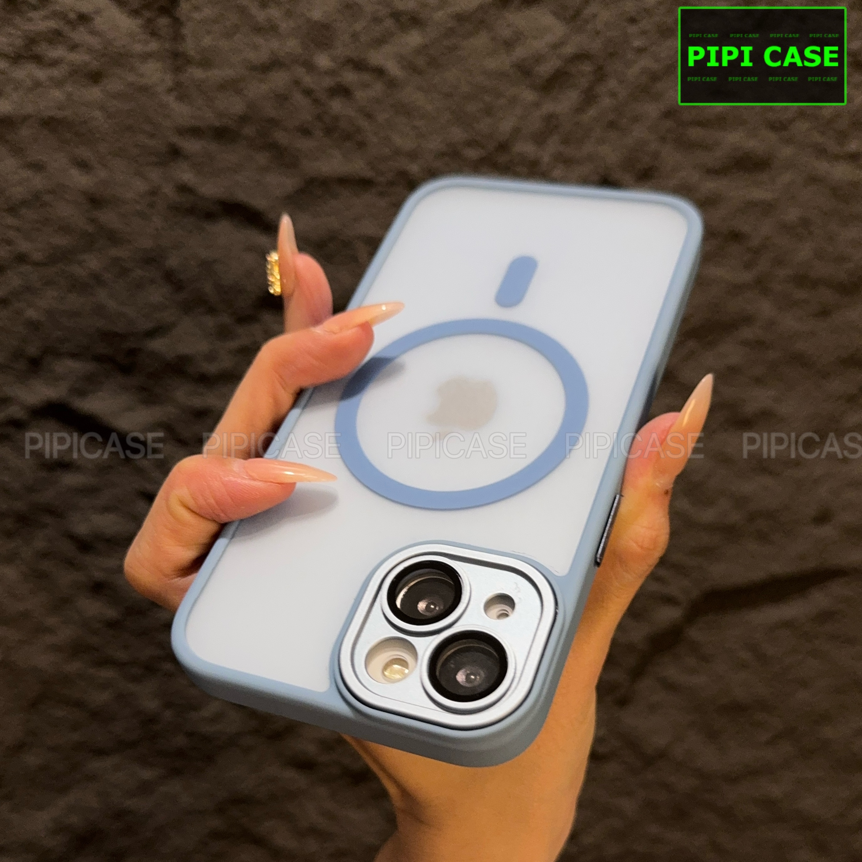Ốp Lưng iPhone 13 - Kao - Xanh Nhạt