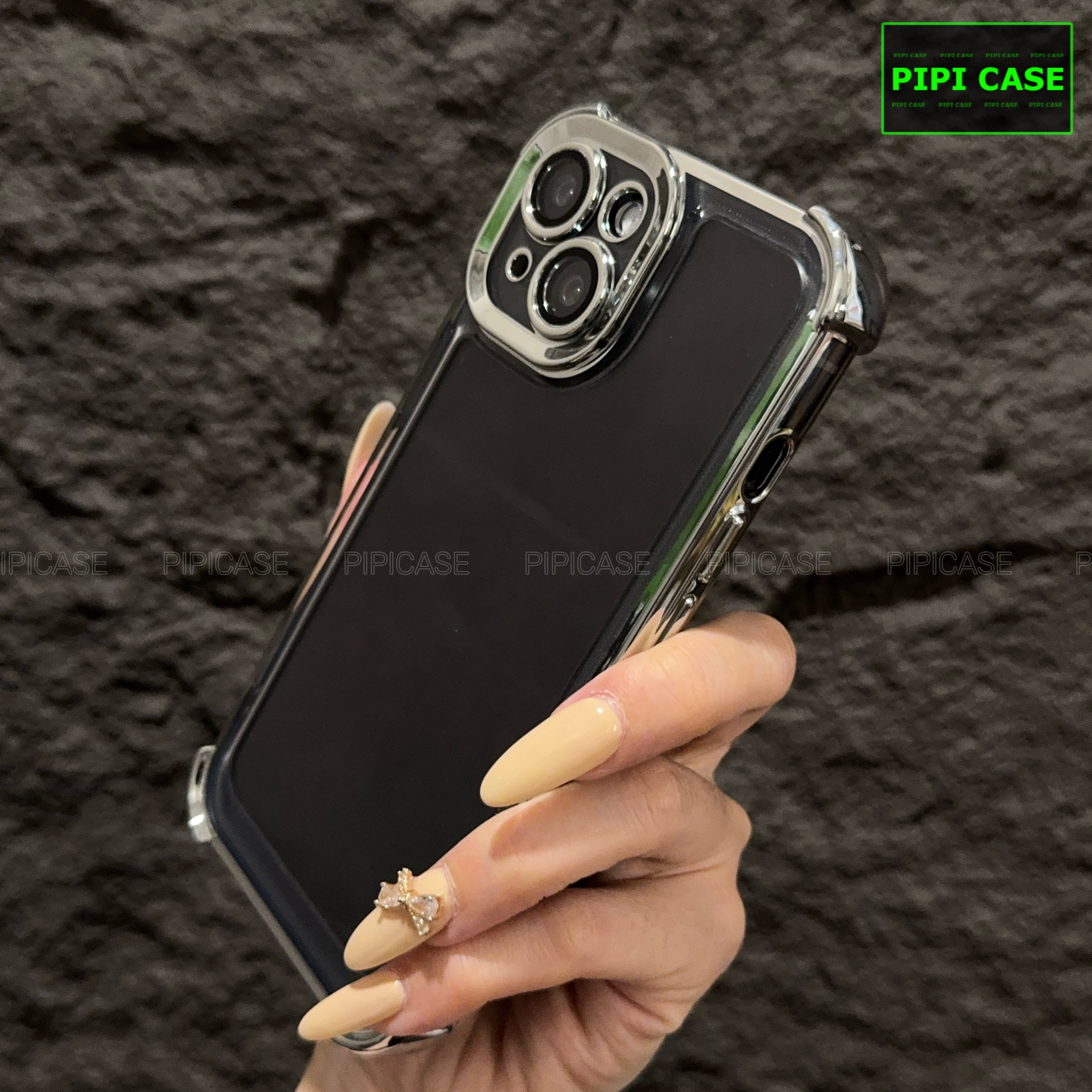 Ốp Lưng iPhone 14 - Gu - Bạc