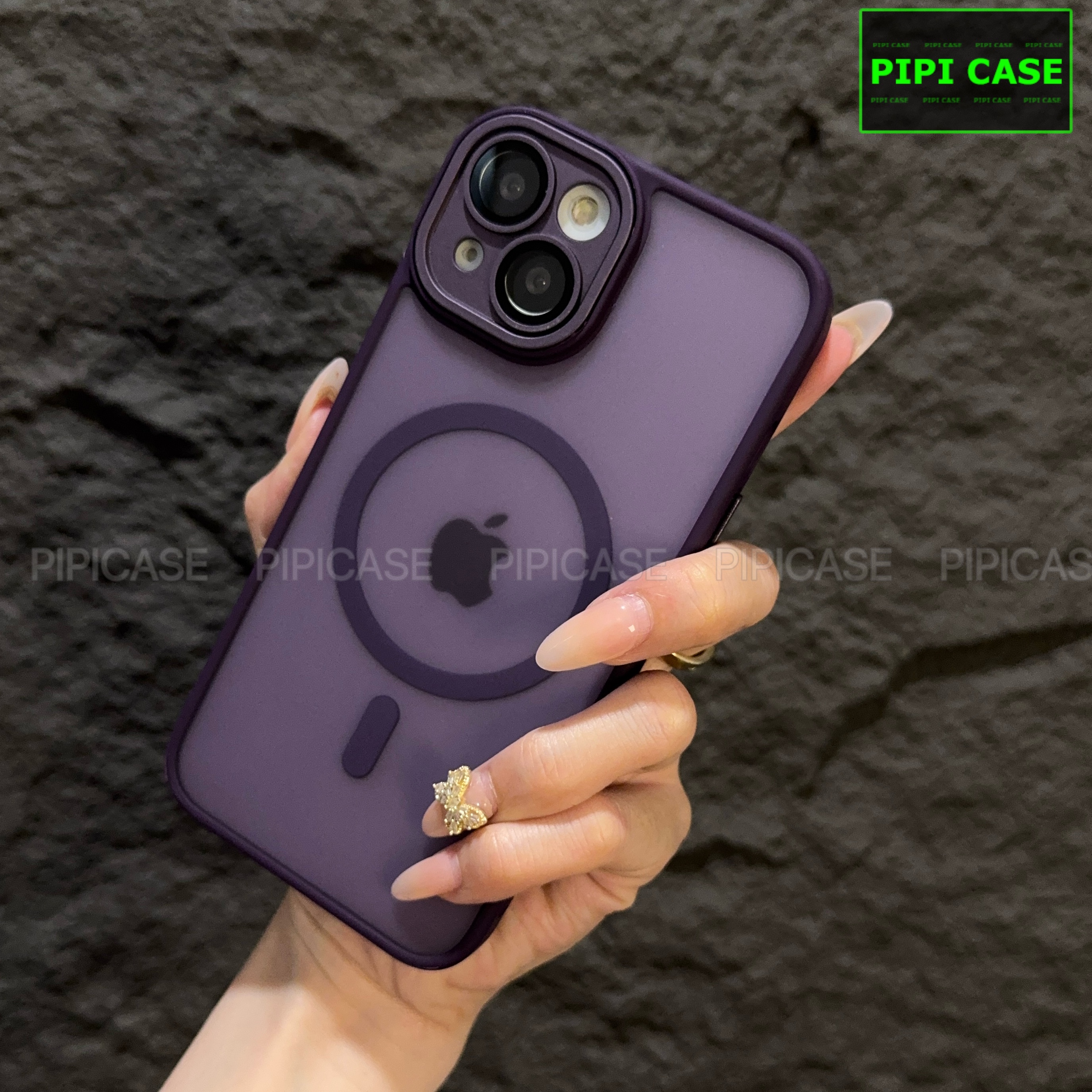 Ốp Lưng iPhone 14 - Kao - Tím Đậm