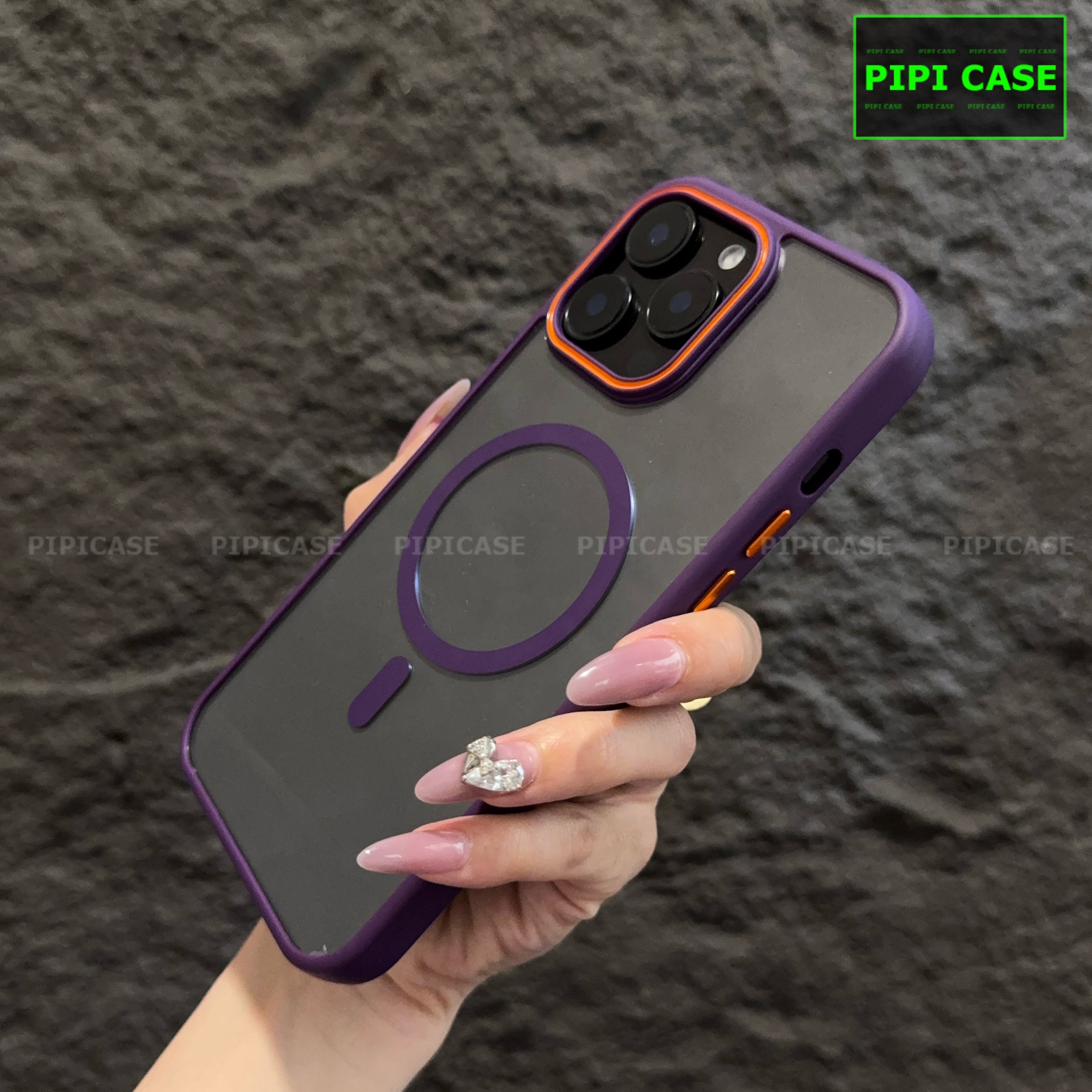 Ốp Lưng iPhone 14 Pro - KM Color - Tím