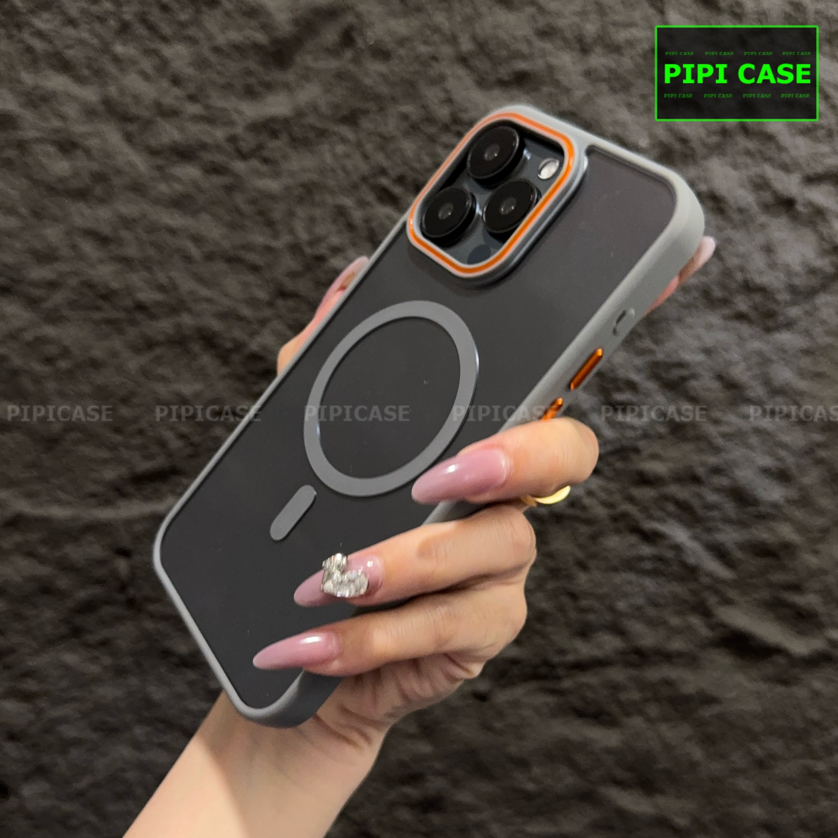 Ốp Lưng iPhone 14 Pro - KM Color - Xám